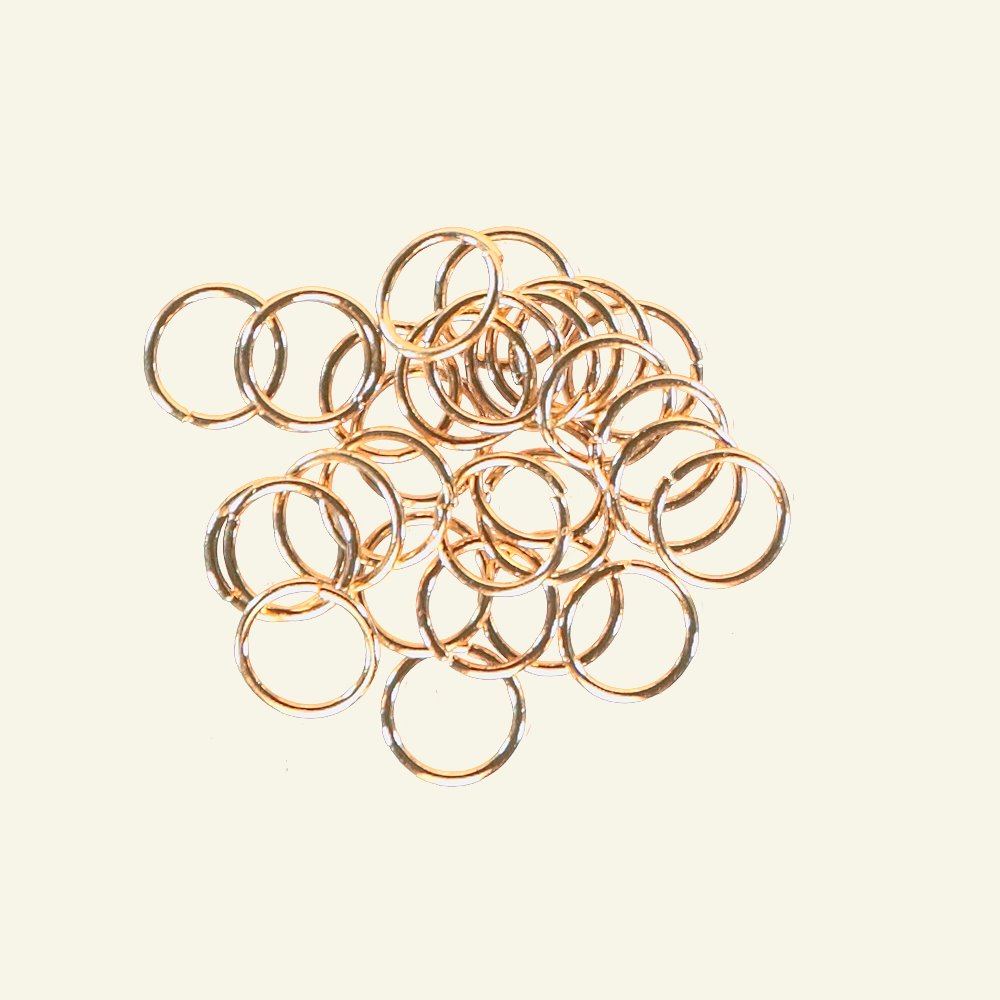 O-ring 9mm/7,5mm gold colored 30pcs 45748_pack