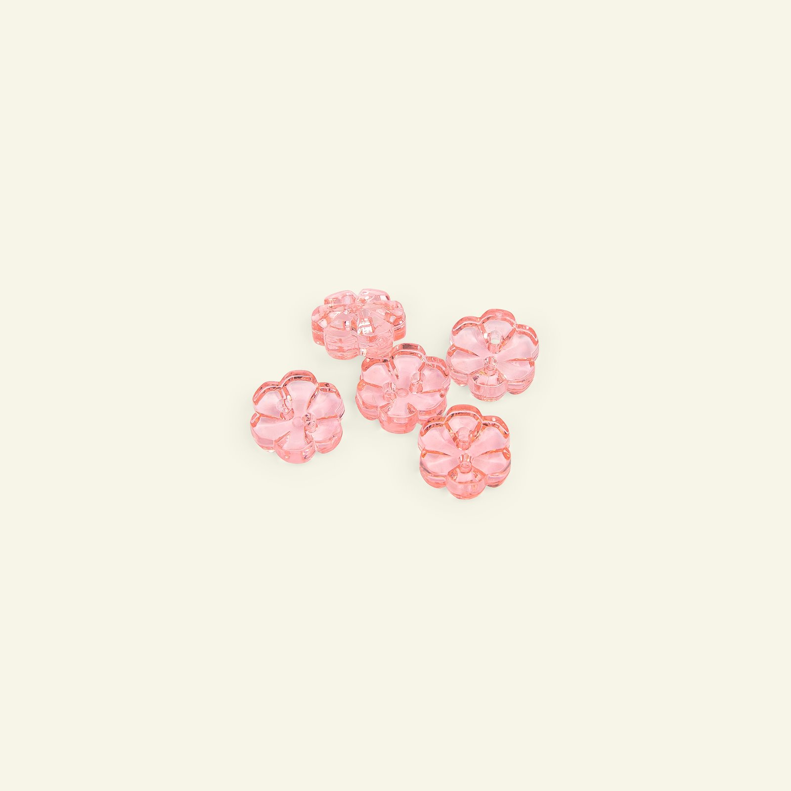 Øjeknap blomst 13mm pink 5stk 33342_pack