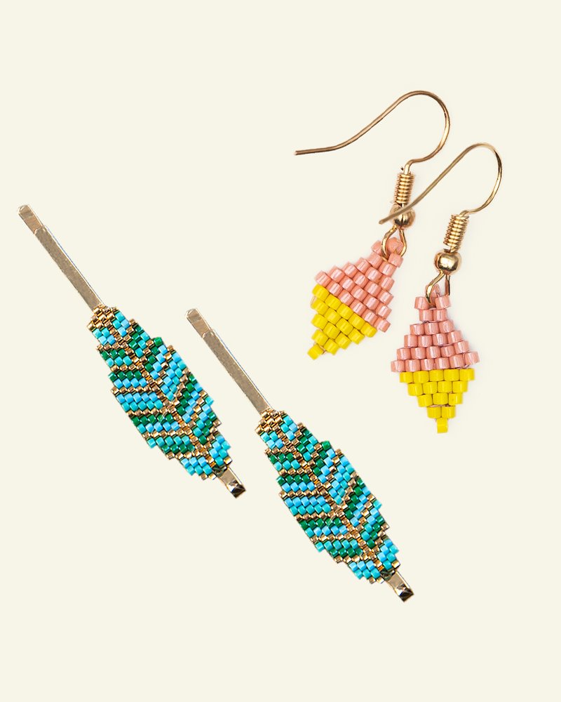 Ohrring und Haarspange DIY6018_earring and hairclip_miyukibeads.png