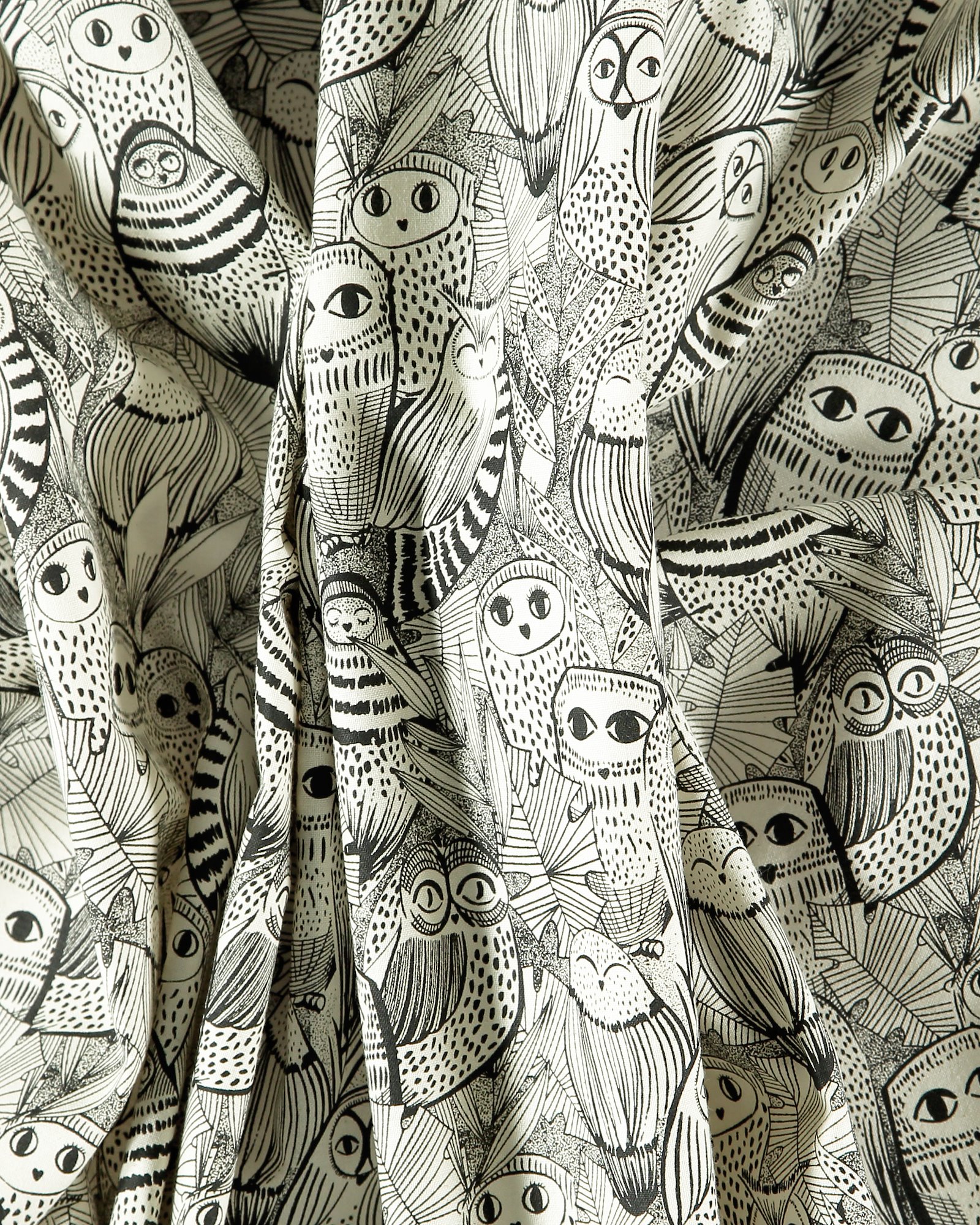 Organic cotton unbleached with owls 780501_pack