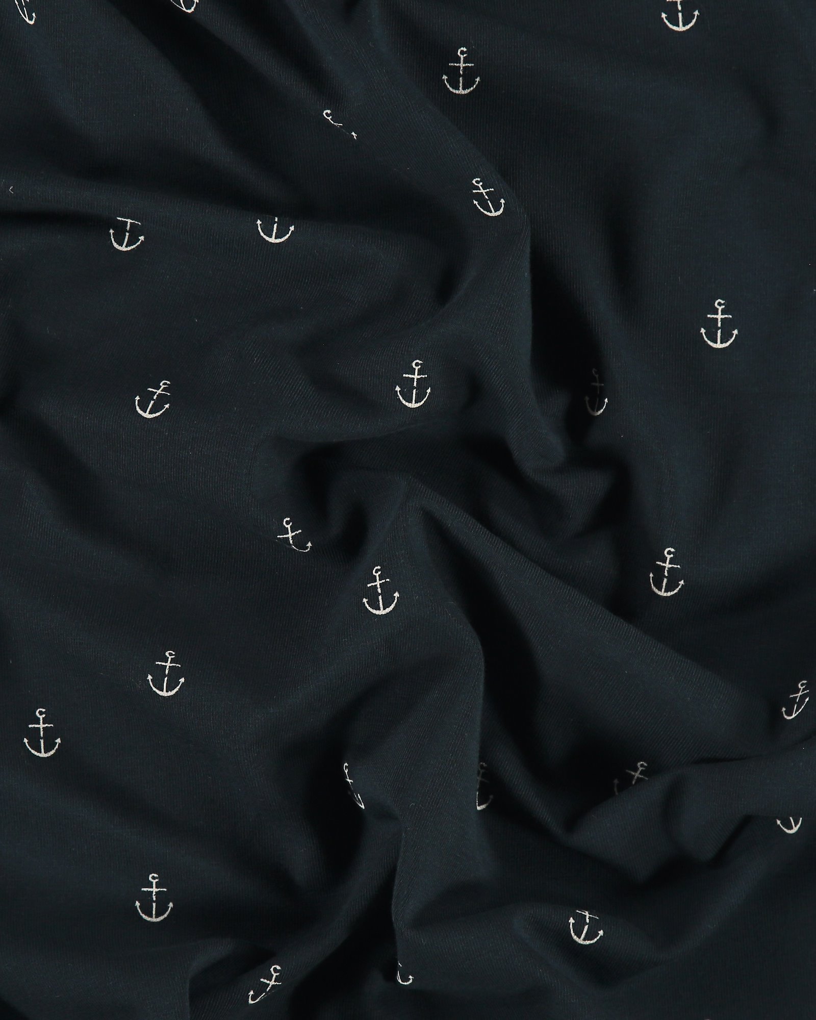 Organic stretch jersey navy with anchors 272697_pack