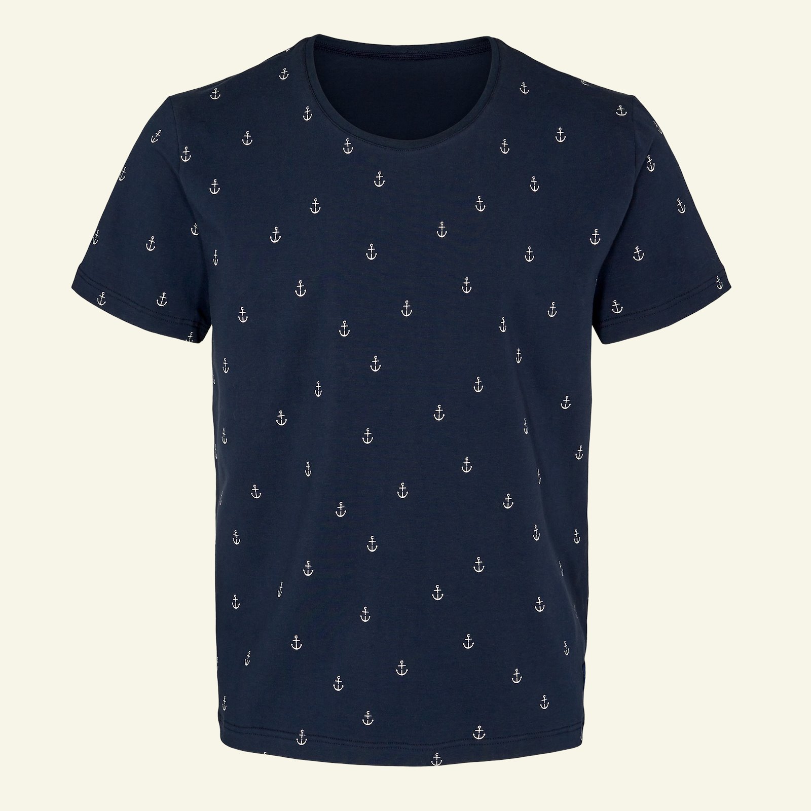Organic stretch jersey navy with anchors p86000_272697_sskit