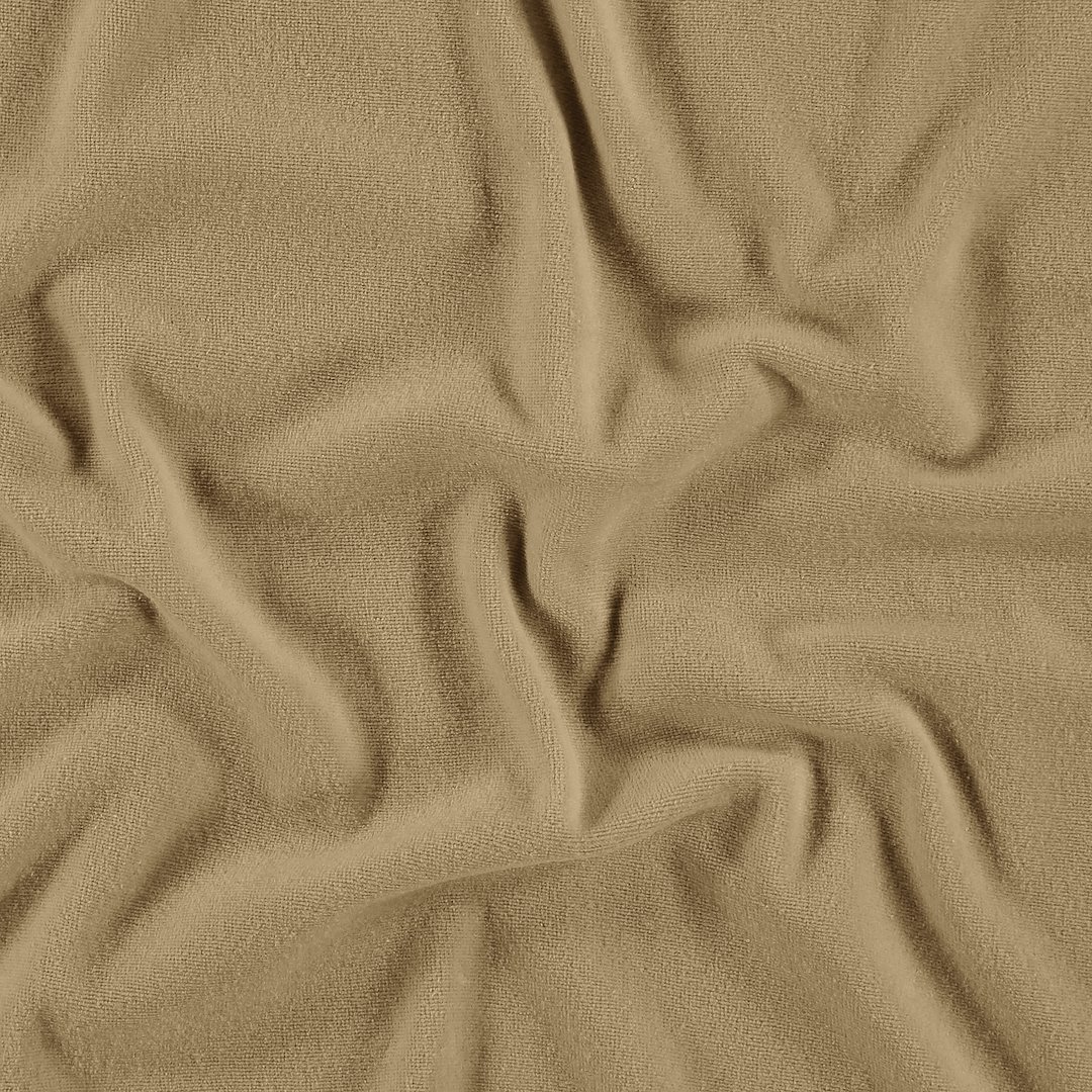 Billede af Organic stretch velour bomuld sand