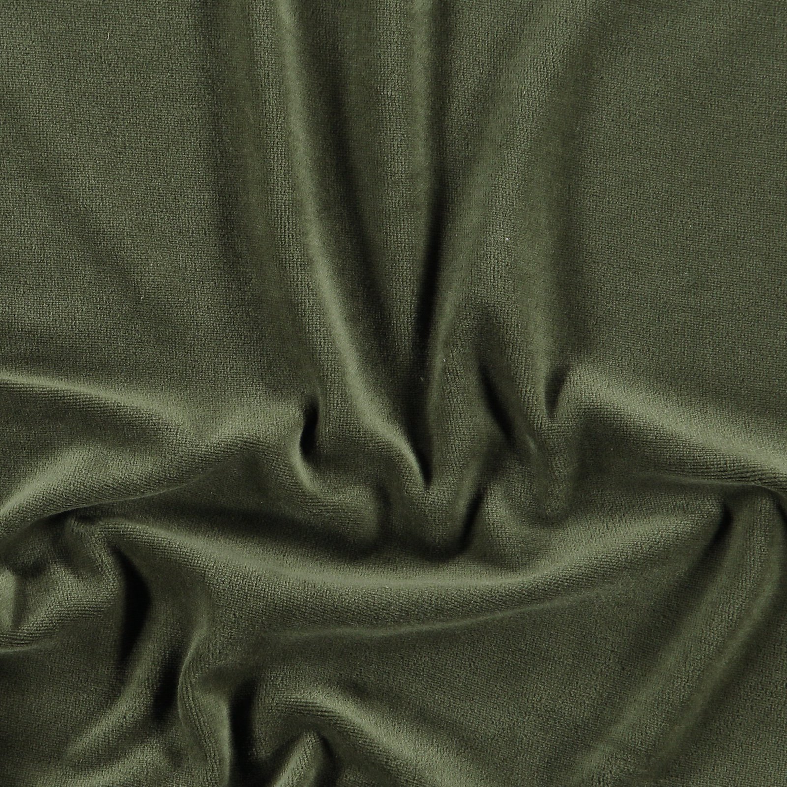 Organic stretch velvet cotton army green 250752_pack