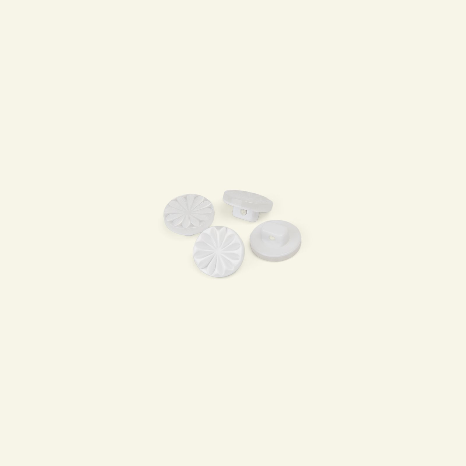 Ösenknopf Blume, 12mm Weiß, 4 St. 33023_pack