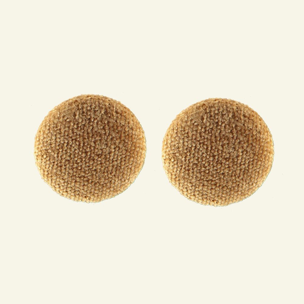 Ösenknopf Chenille, 30mm Curry, 2 St. 40524_pack