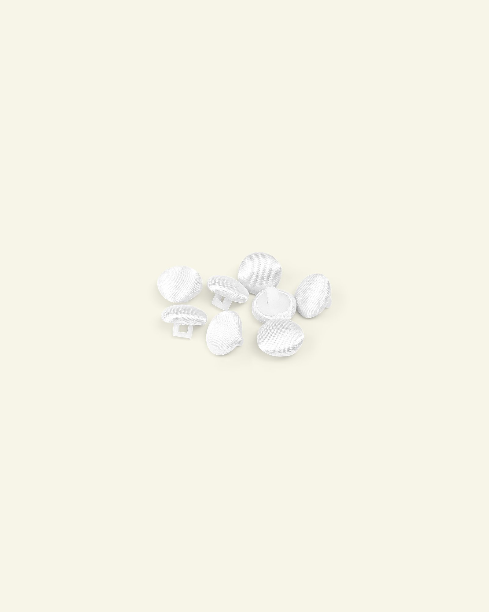 Ösenknopf Stoff, 10mm Weiß, 8 St. 33077_pack