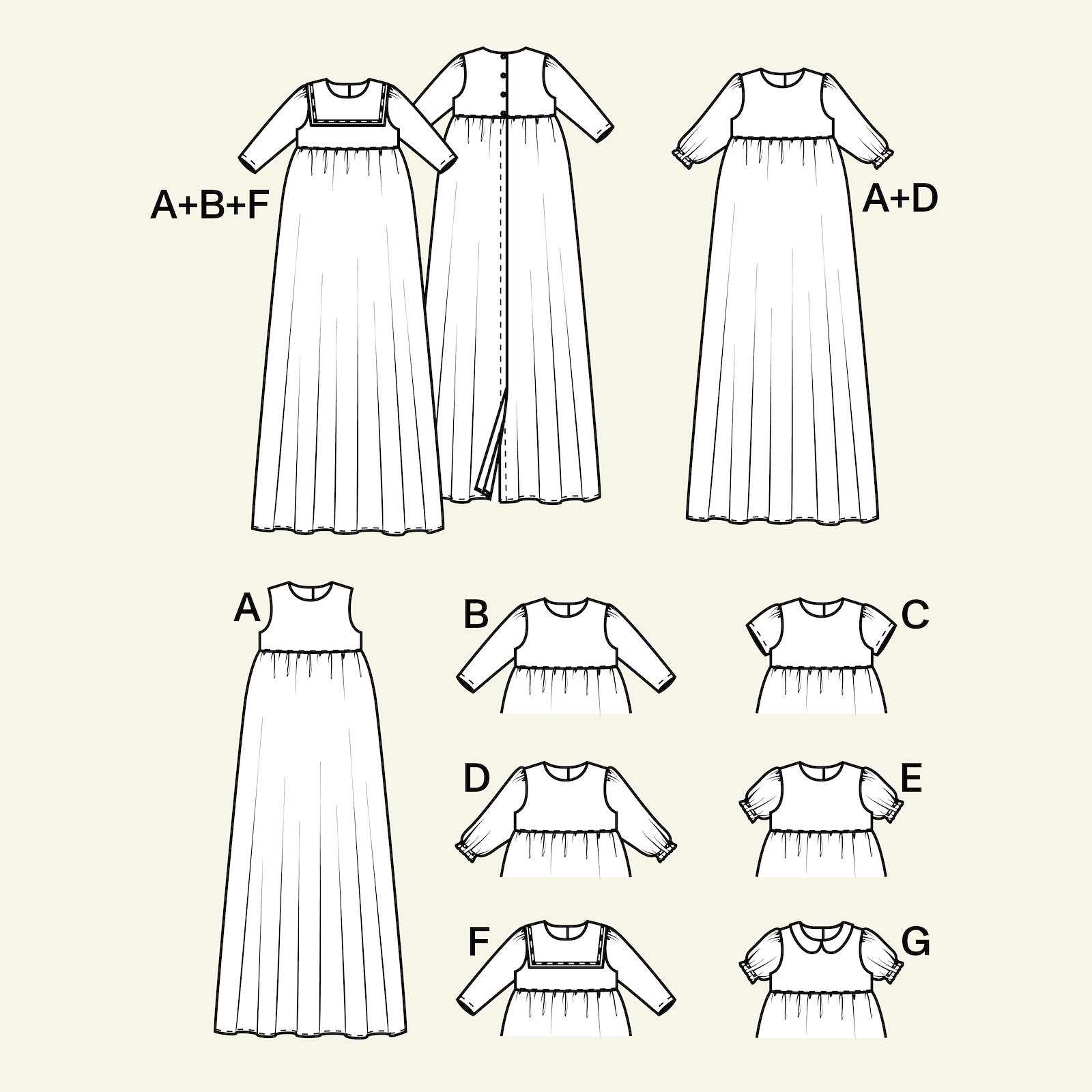 Own designed christening gown 62/68 - 74/80 p83018000_p83018001_p83018002_p83018003_p83018004_pack_b