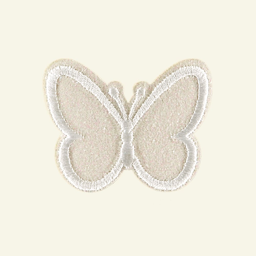 Patch butterfly 48x38mm offwhite 1pc 26339_pack