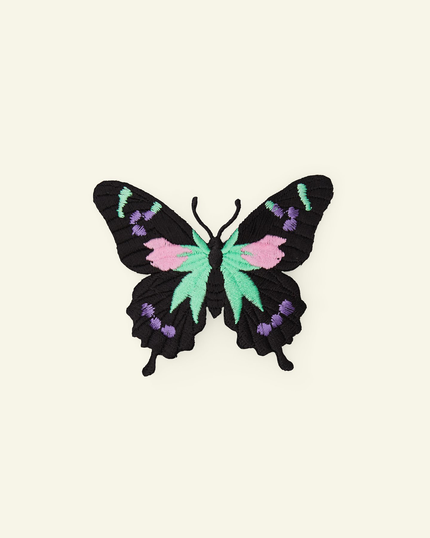 Patch butterfly 83x66mm black/mix colour 24972_pack