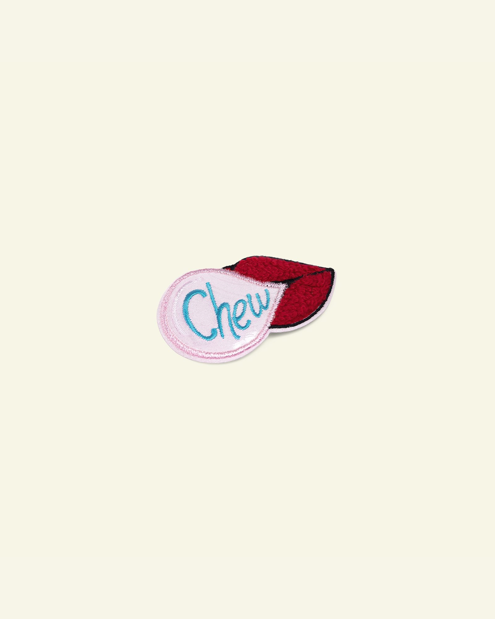 Patch CHEW 64x38mm red/rose 1pc 24808_pack