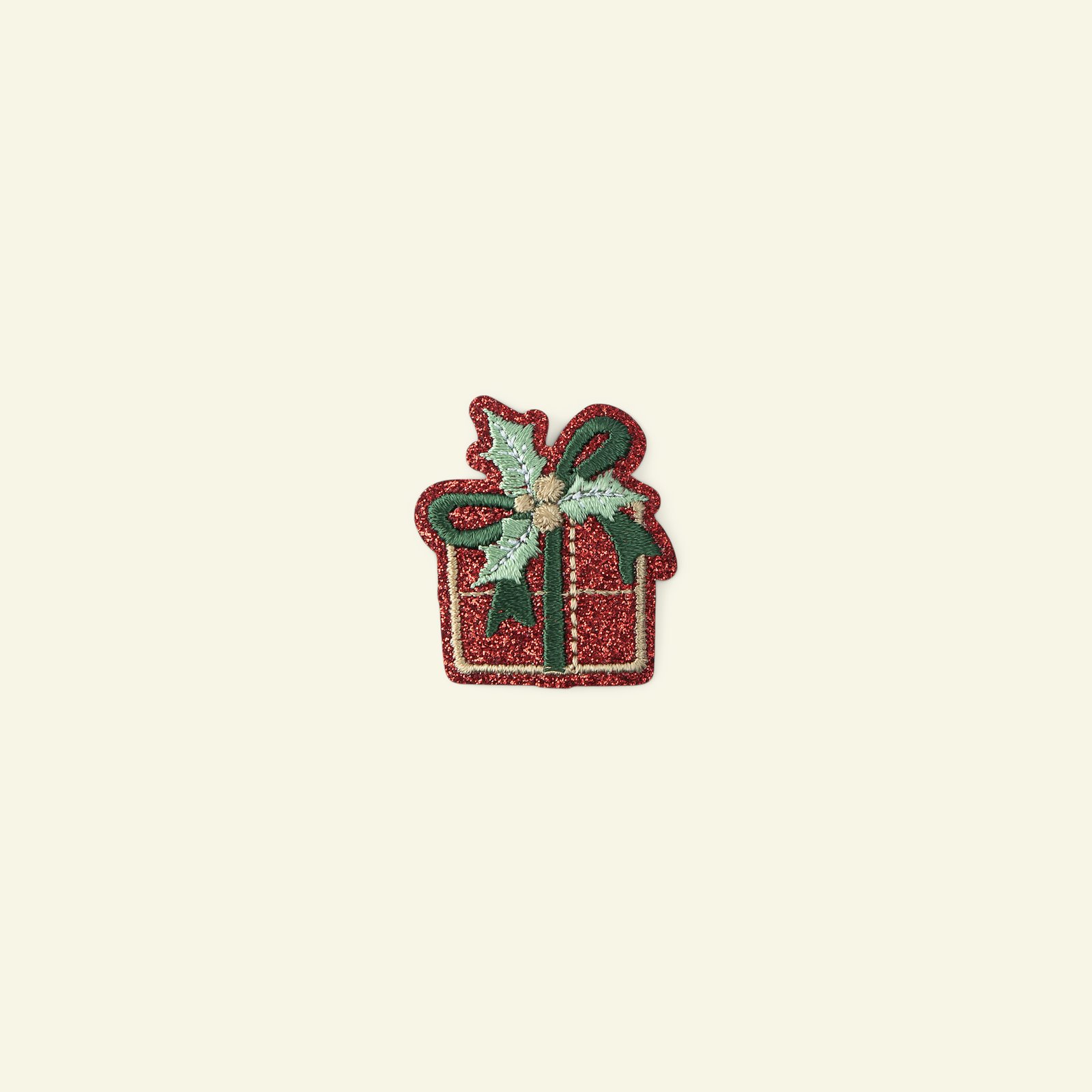 Patch christmas gift 40x37mm red/green 24959_pack