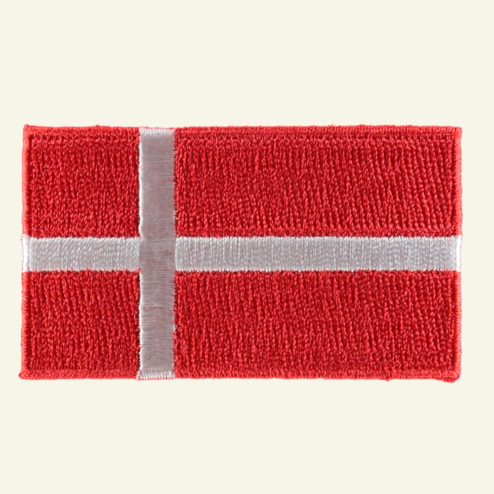 Patch Danish flag 68x38mm 23716_pack