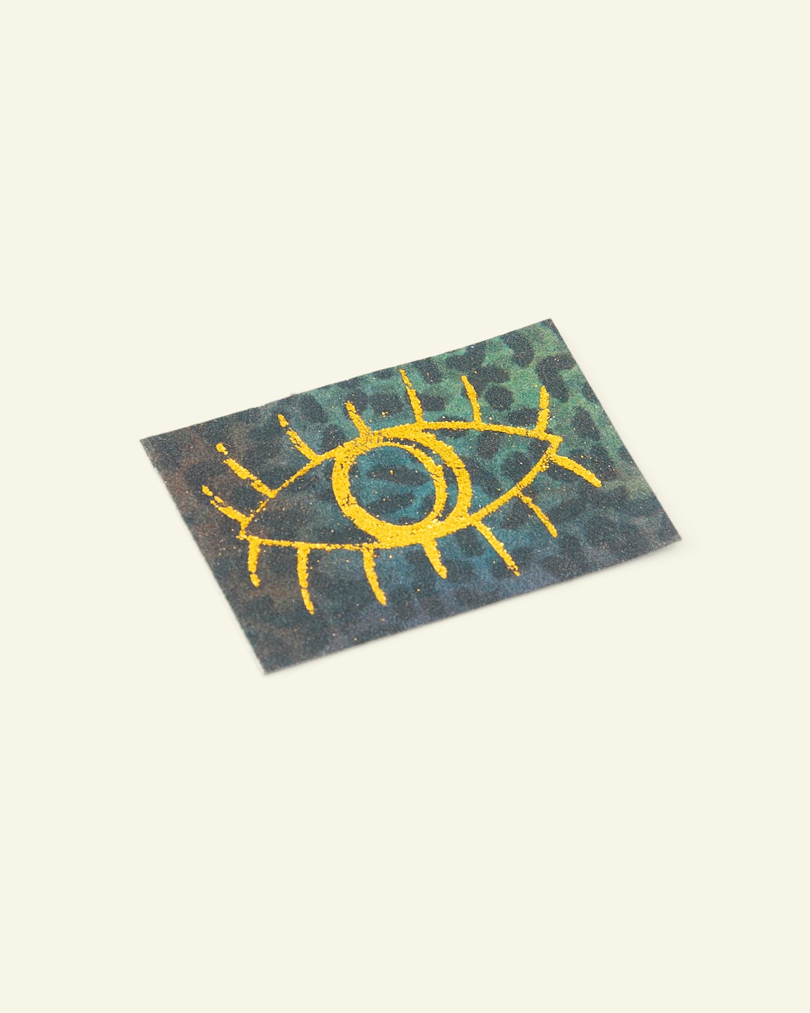 Patch eye 45x30mm green/gold col. 1pc 24817_pack