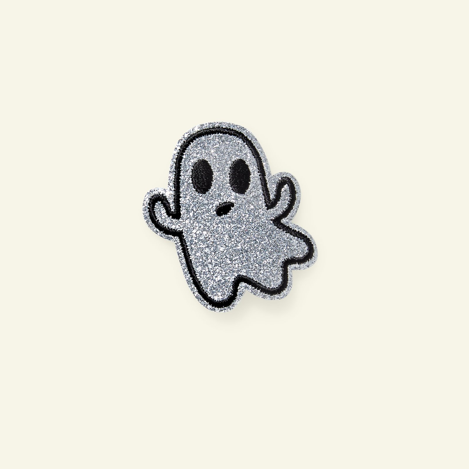 Patch ghost 45x51mm silver glitter 24989_pack
