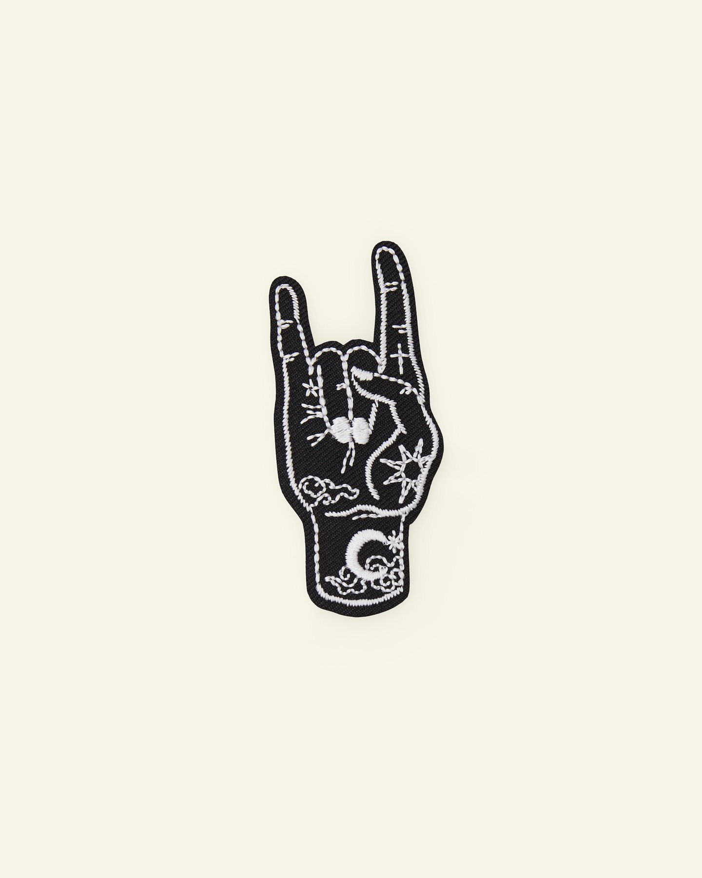 Patch hand gesture 33x71mm black 24977_pack