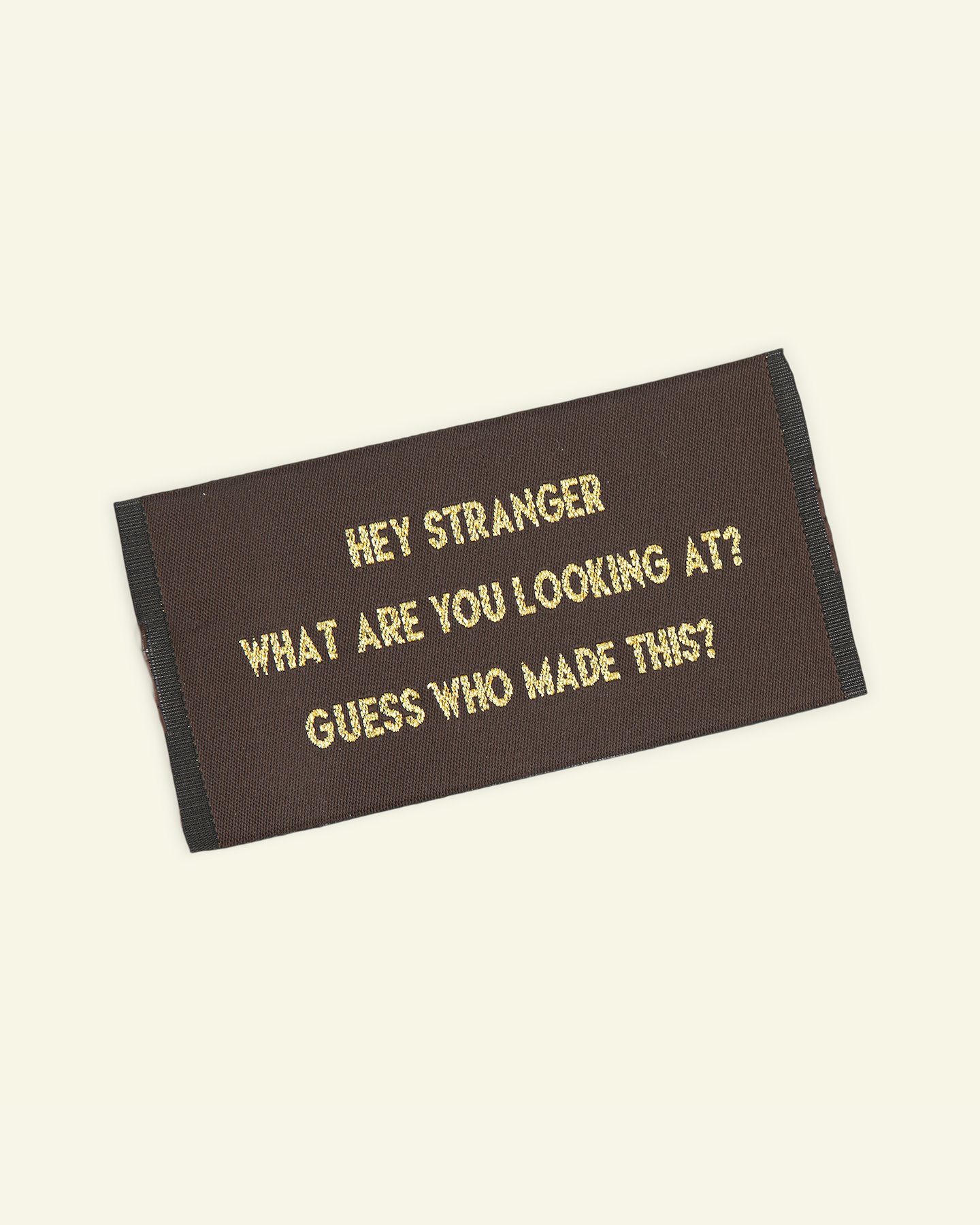 Patch Hey Stranger 55x94mm brown/gold 24947_pack