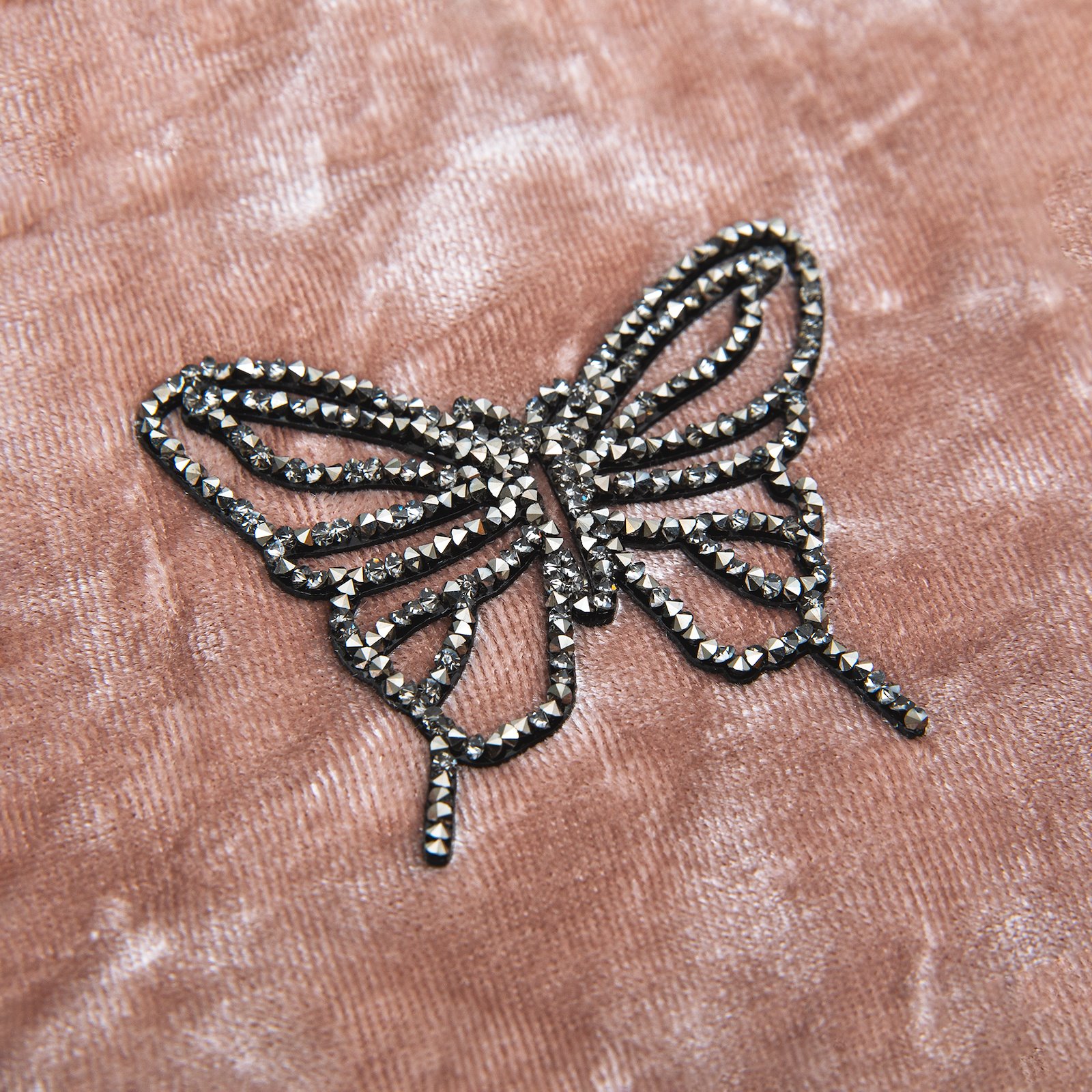 Patch iron on butterfly glitter 1pcs 24954_pack_b