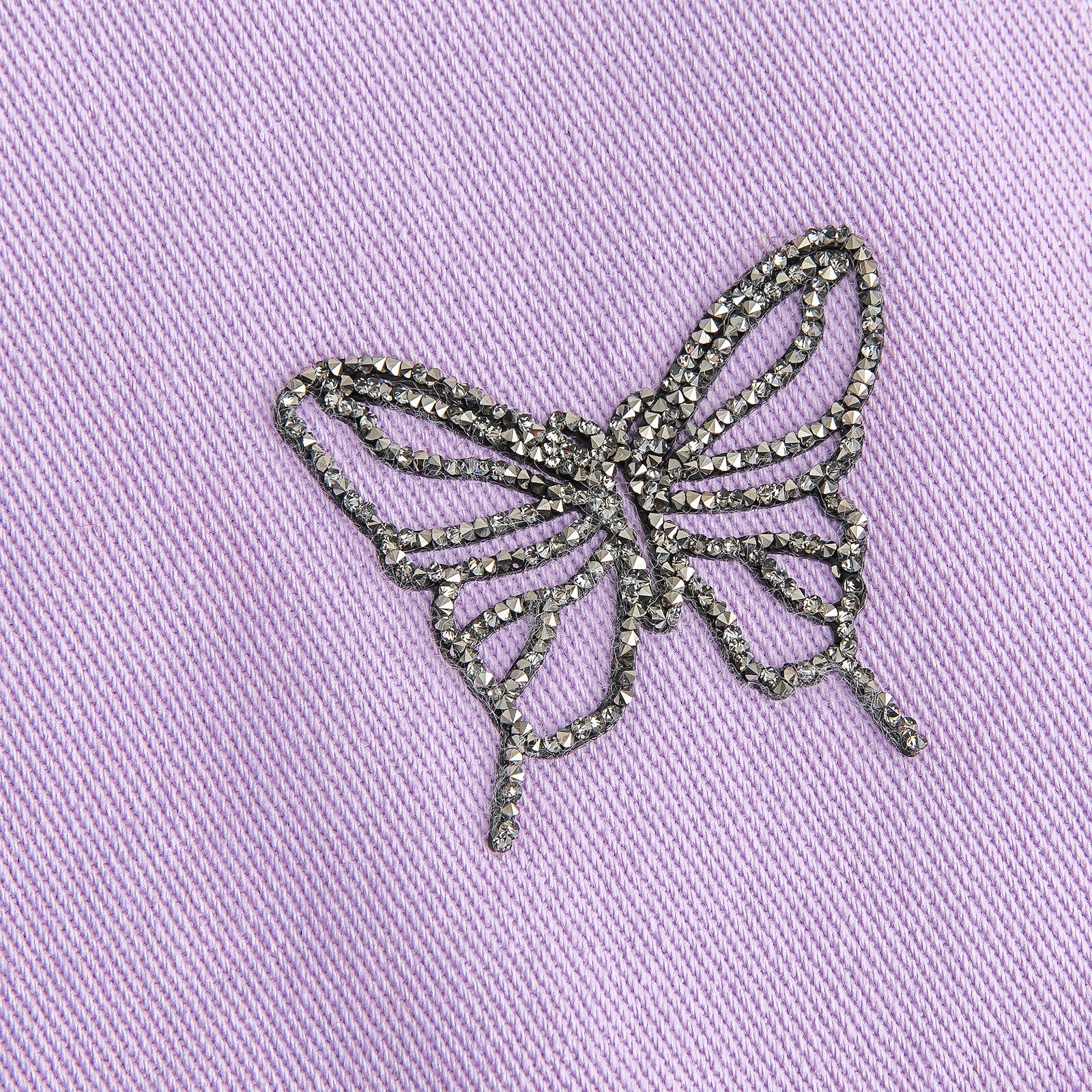 Patch iron on butterfly glitter 1pcs 24954_sskit