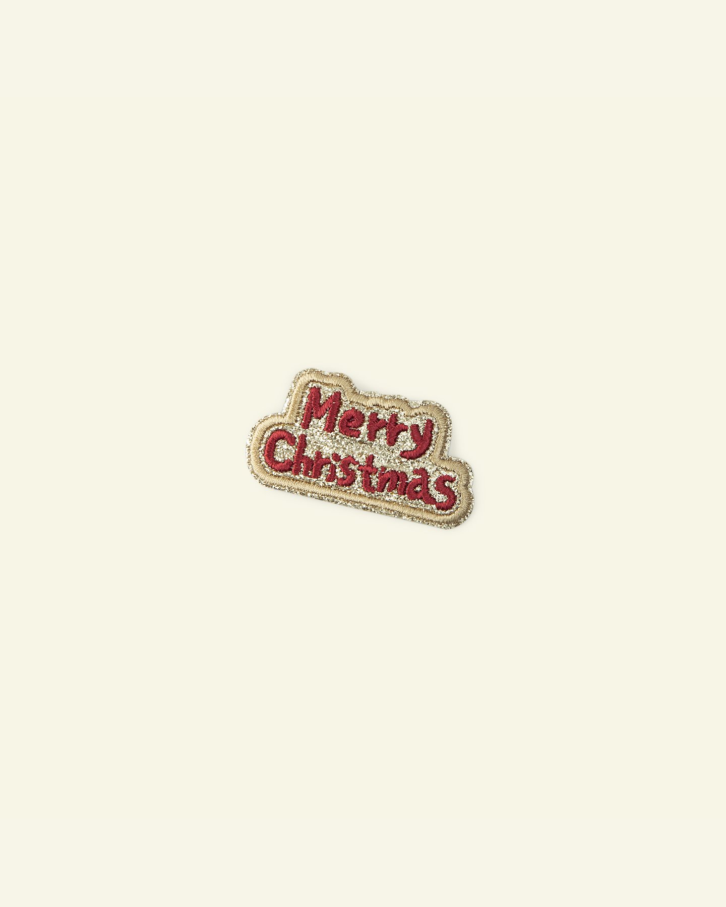Patch Merry Christmas 26x50mm gold/red 24955_pack