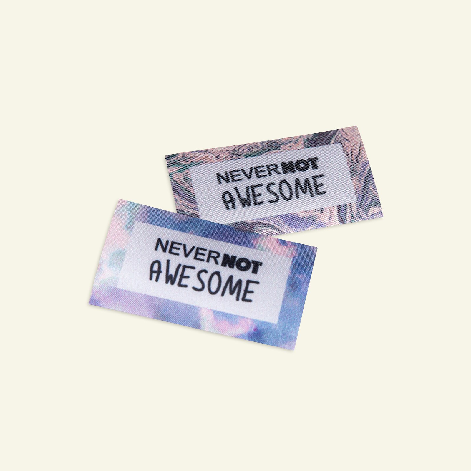 Patch Never Not Awesome 40x70mm 2pcs 26479_pack