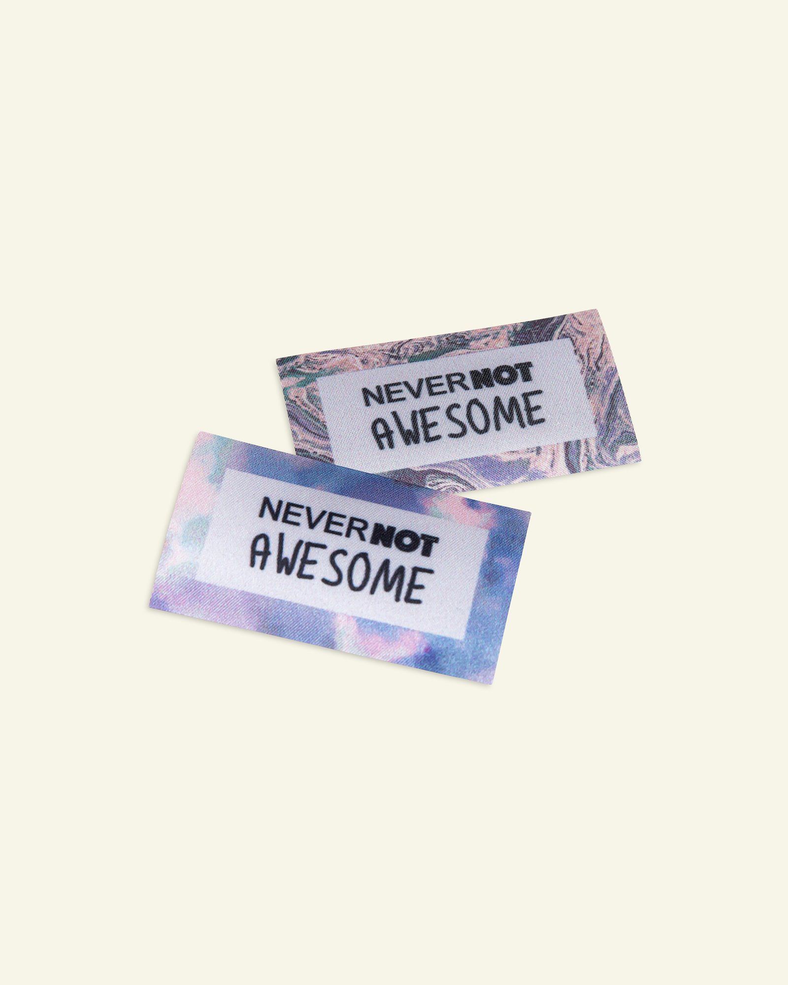 Patch Never Not Awesome 40x70mm 2pcs 26479_pack