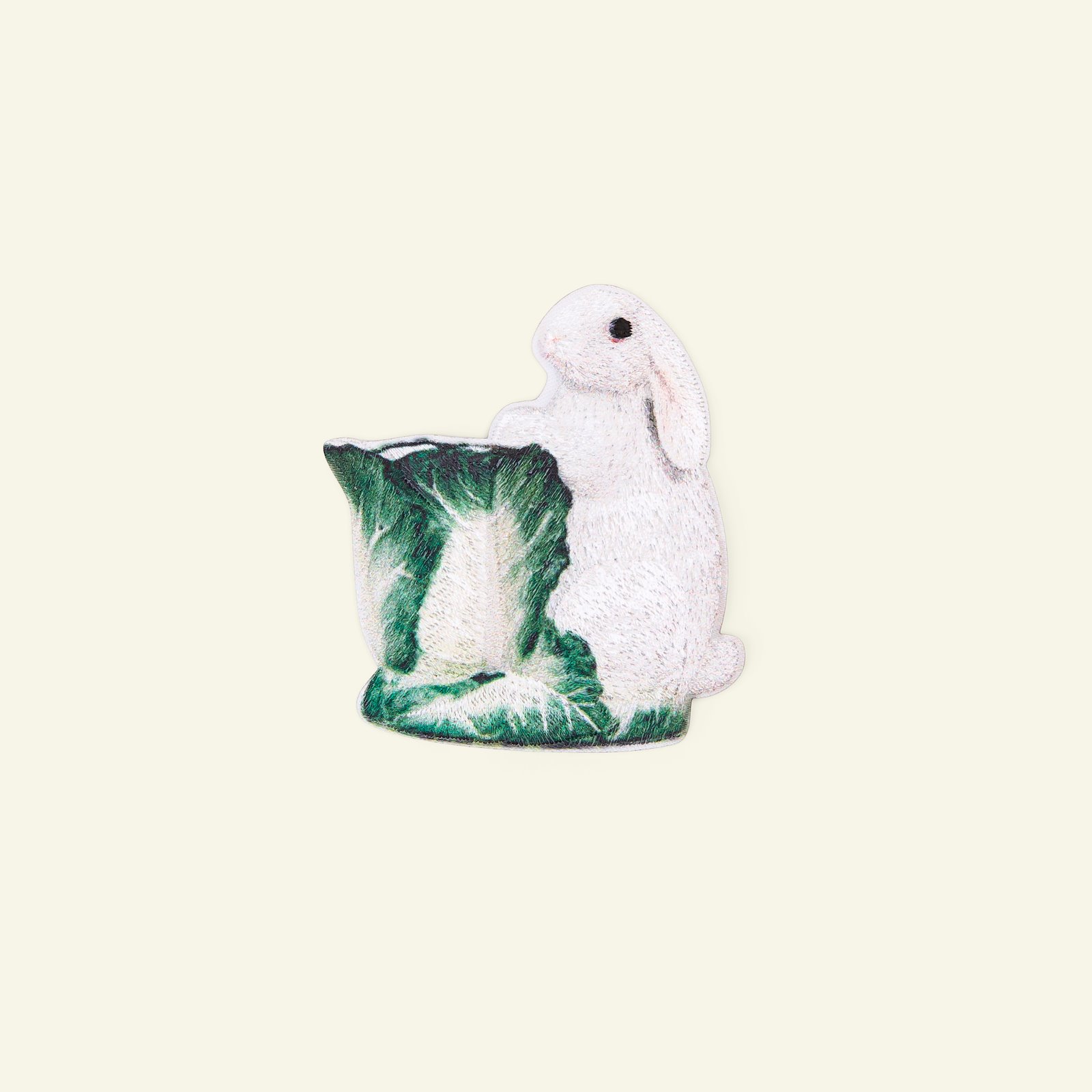 Patch rabbit/cabbage 63x65mm white/g 1pc 24850_pack