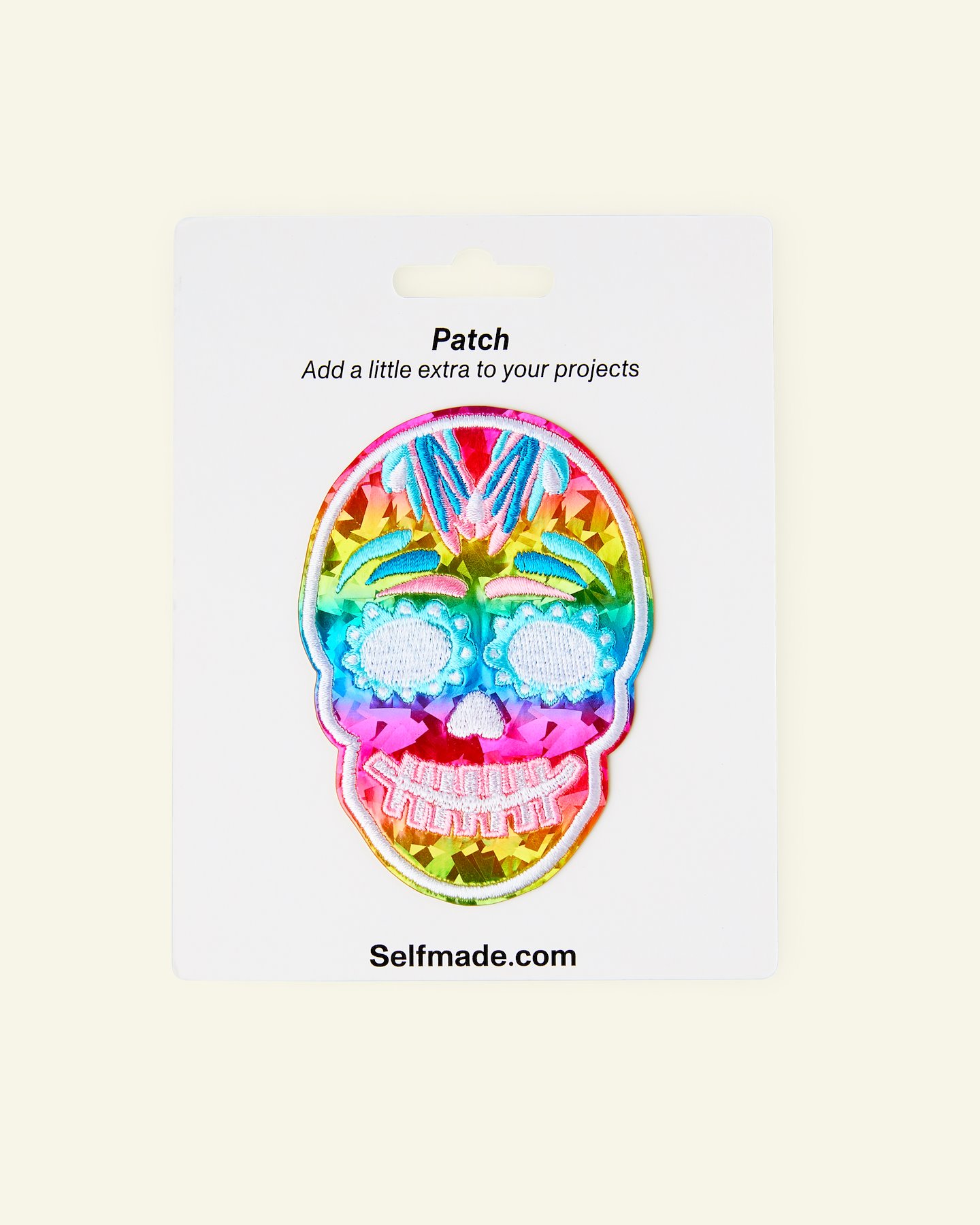 Patch skull 62x90mm mix colours 24969_pack