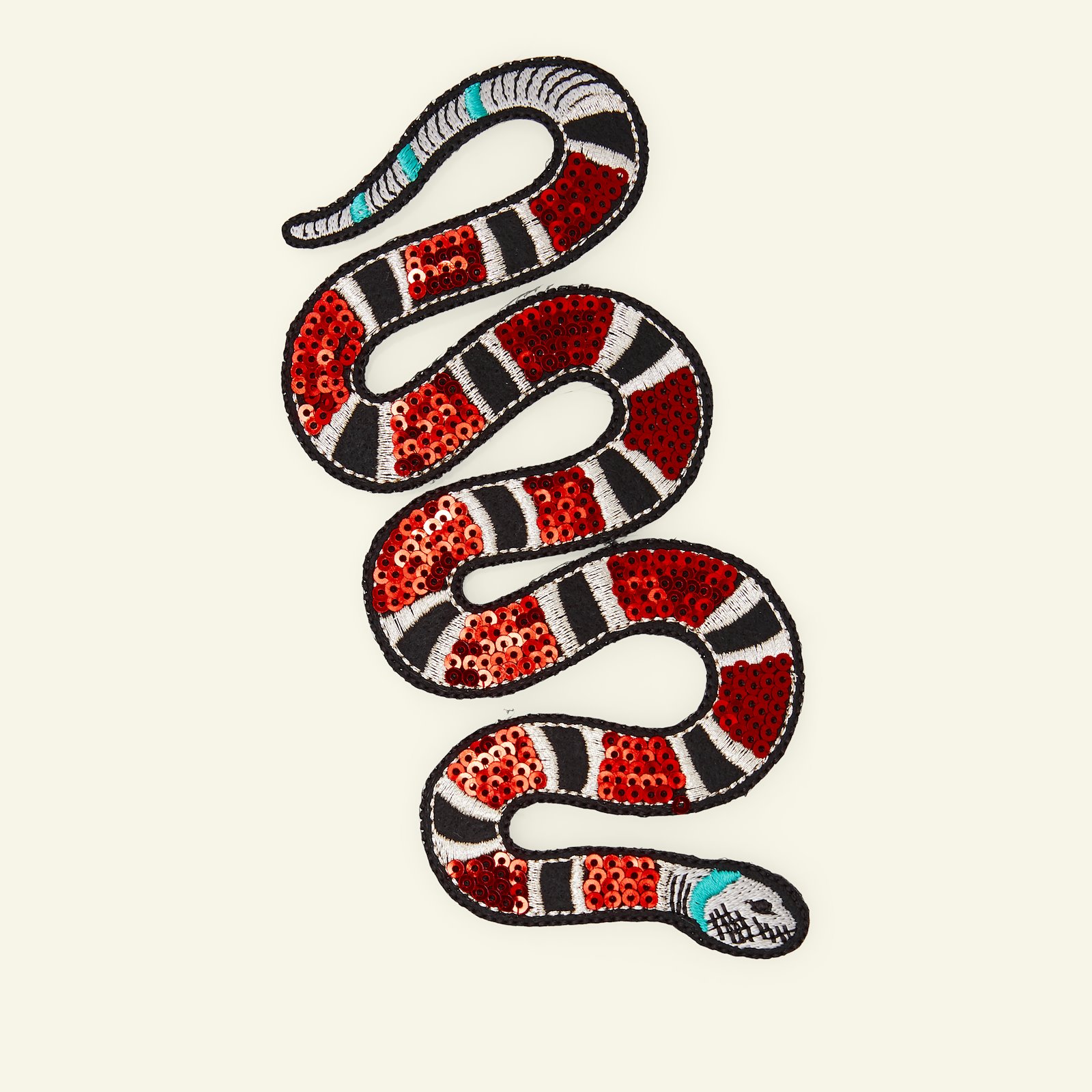 Patch snake 7x16cm black/red 24983_pack