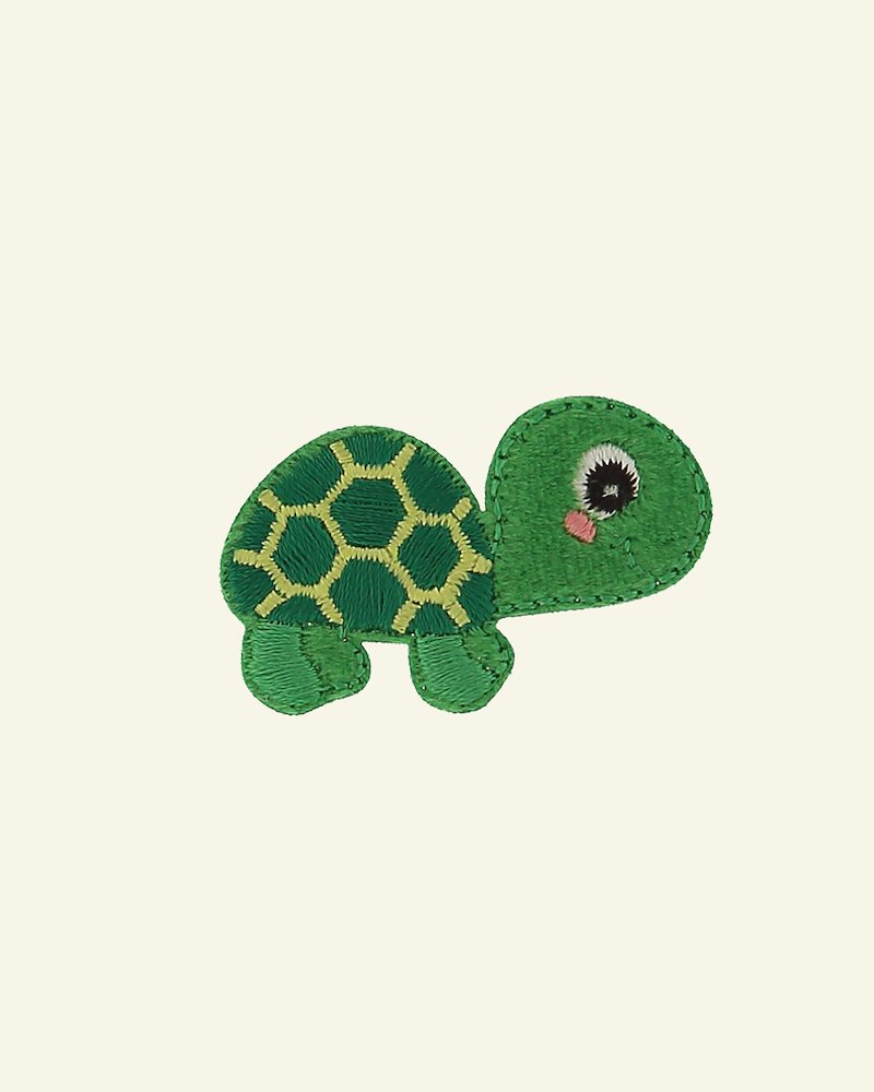 Patch turtle 45x26mm green 1pc 26396_pack