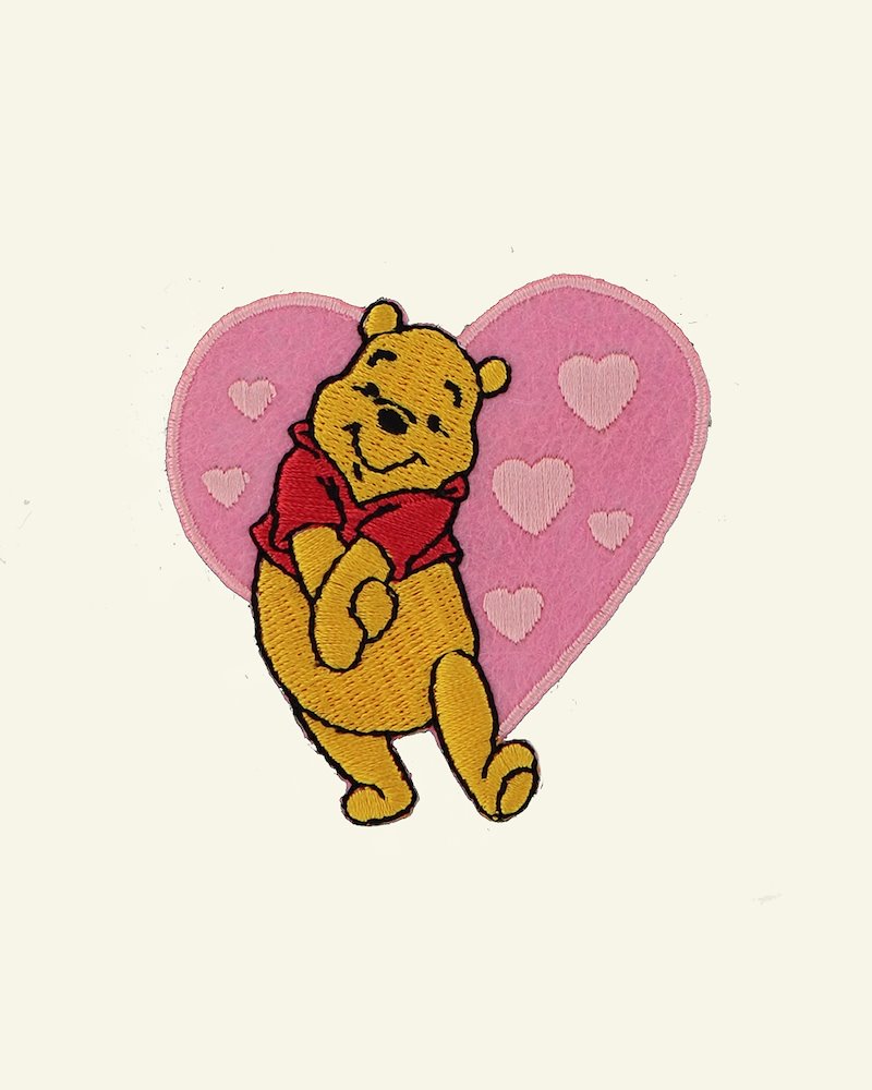 Patch WINNIE THE POOH 60mm pink/yel. 1pc 24664_pack