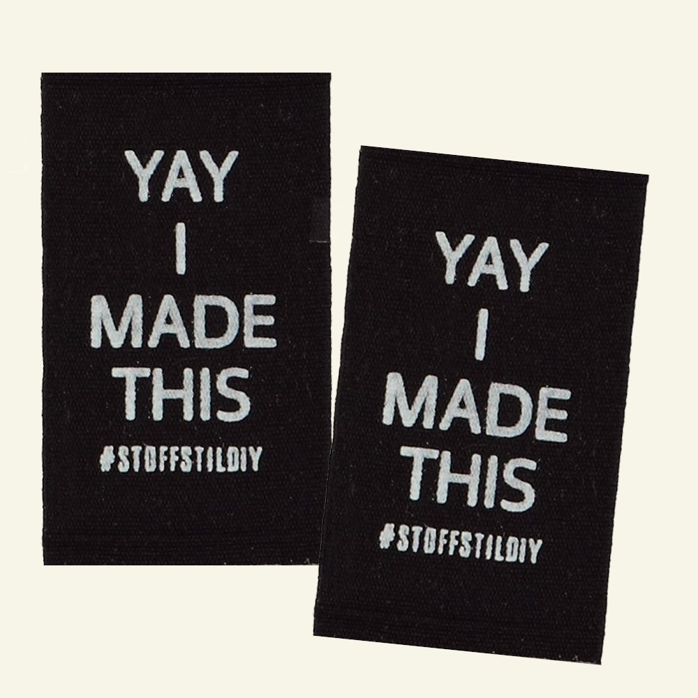 Patch "Yay I made this" 35x57mm 2pcs 26316_pack