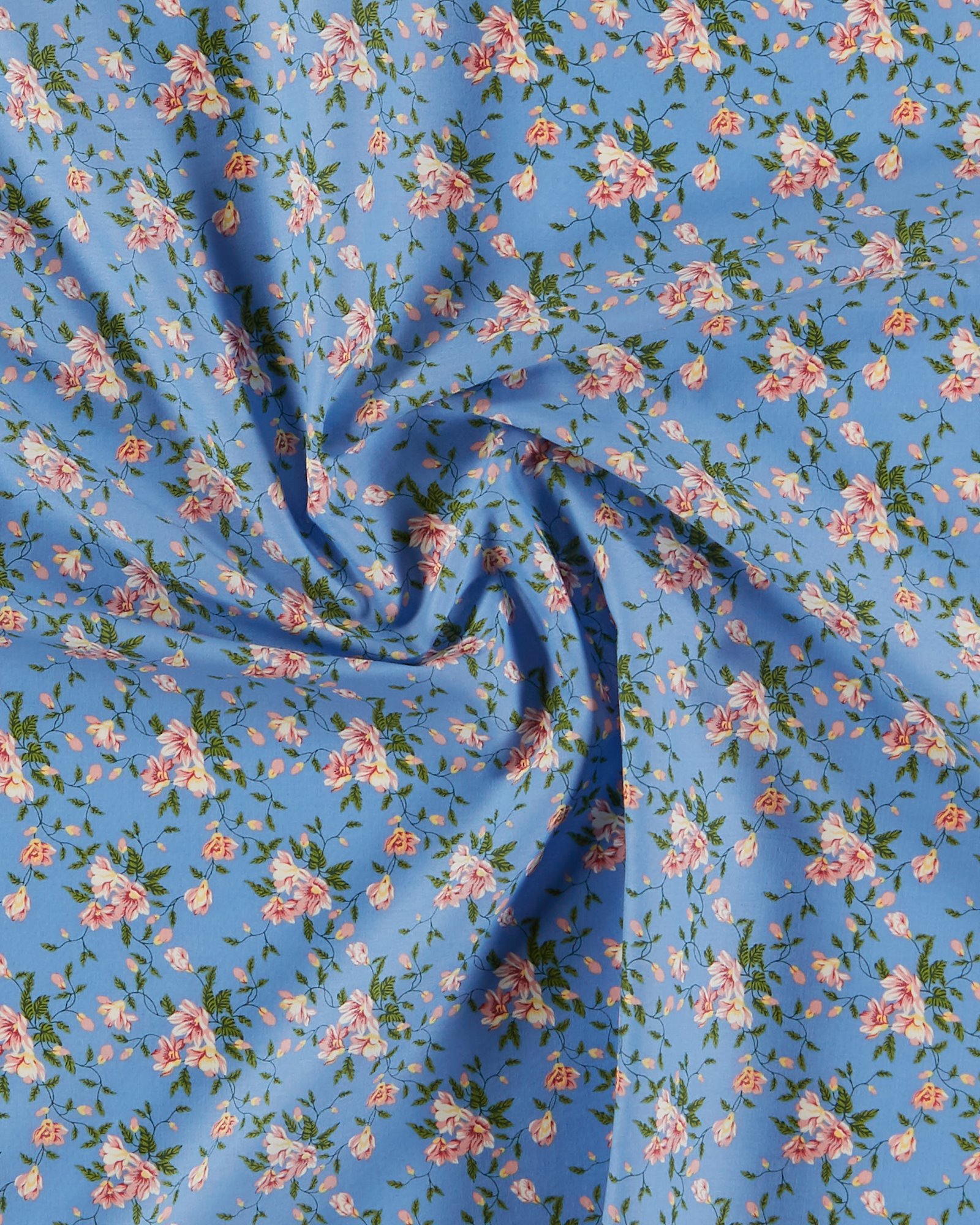 Patchwork 45x55cm blå med rosa blommor 92812_pack