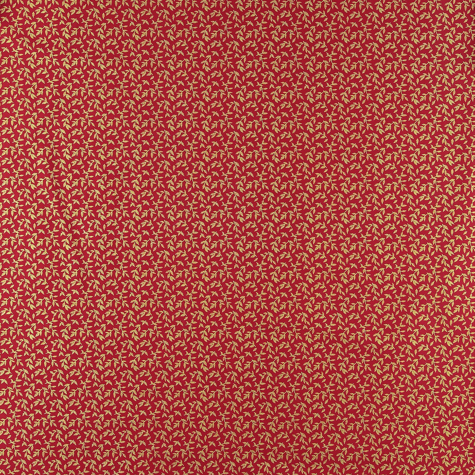 Patchwork 45x55cm rød med guldfv. blade 92406_pack_sp