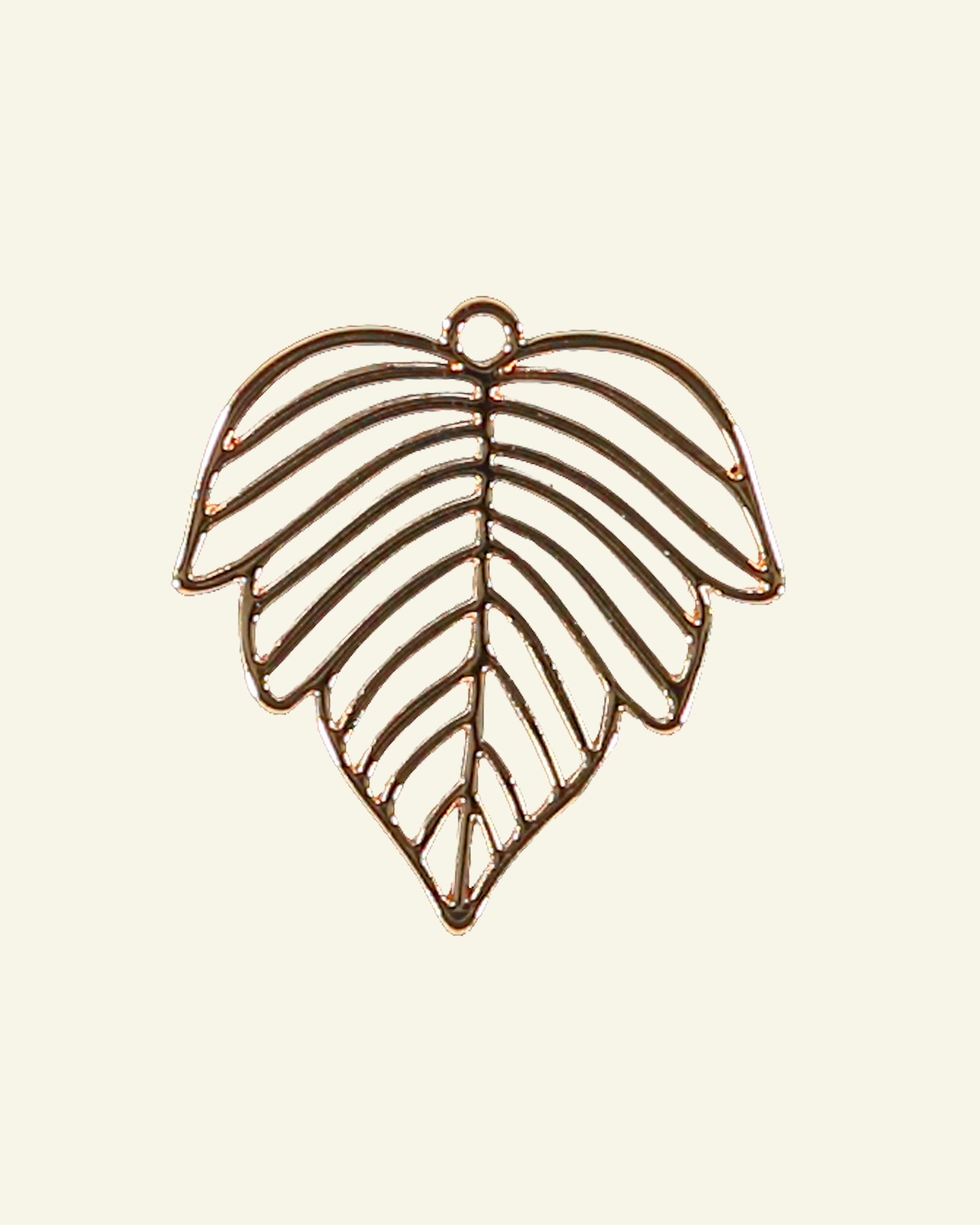 Pendant leaf 28x27mm gold colored 1 pc 96243_pack