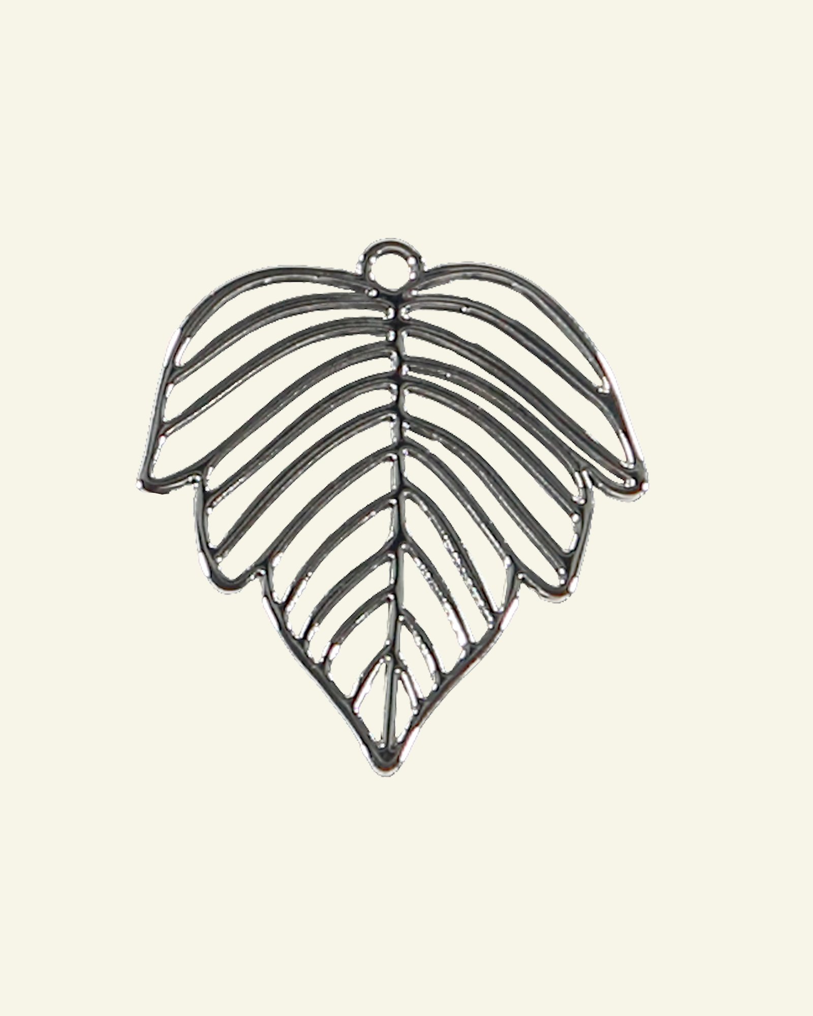Pendant leaf 28x27mm silver 1 pc 96244_pack