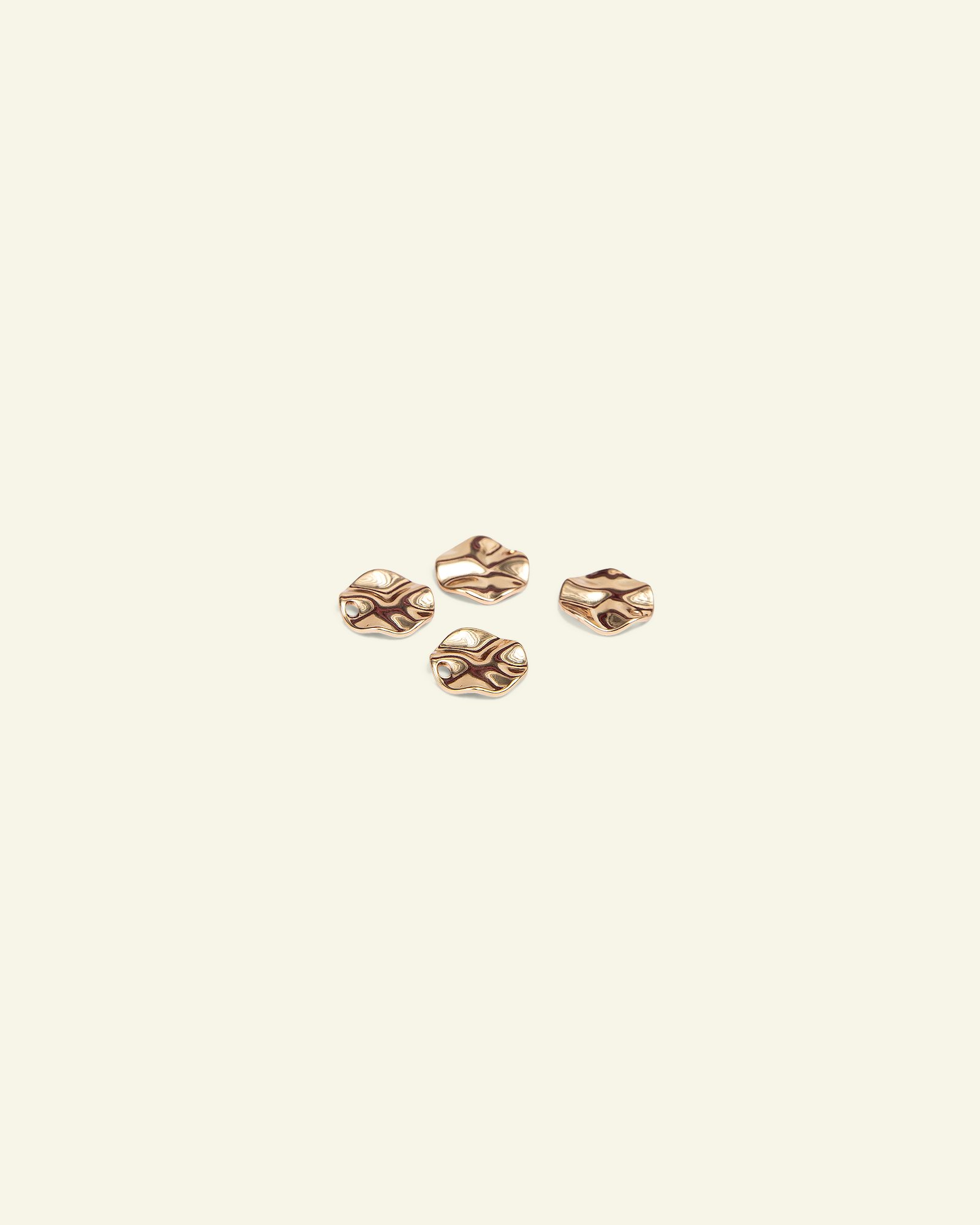 Pendant round 10mm gold colored 4pcs 96228_pack