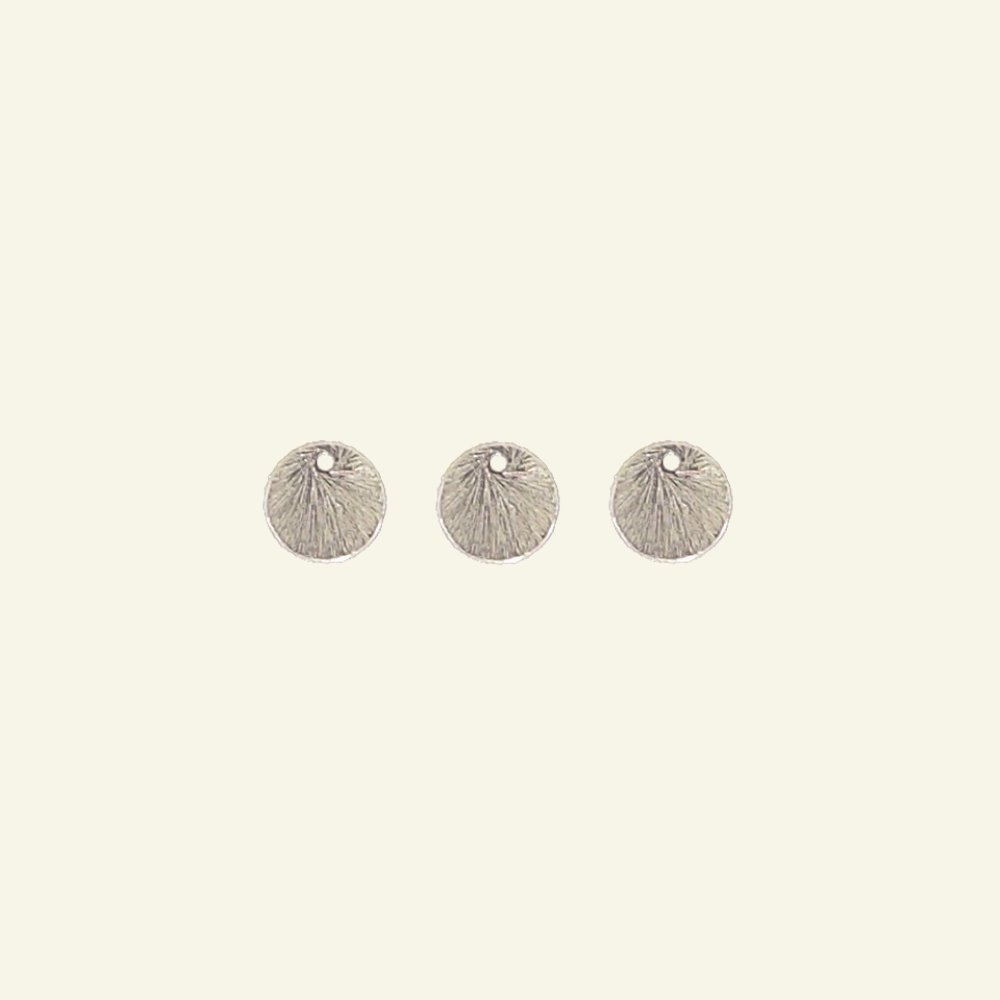 Pendant round 10mm silver colored 3pcs 96291_pack