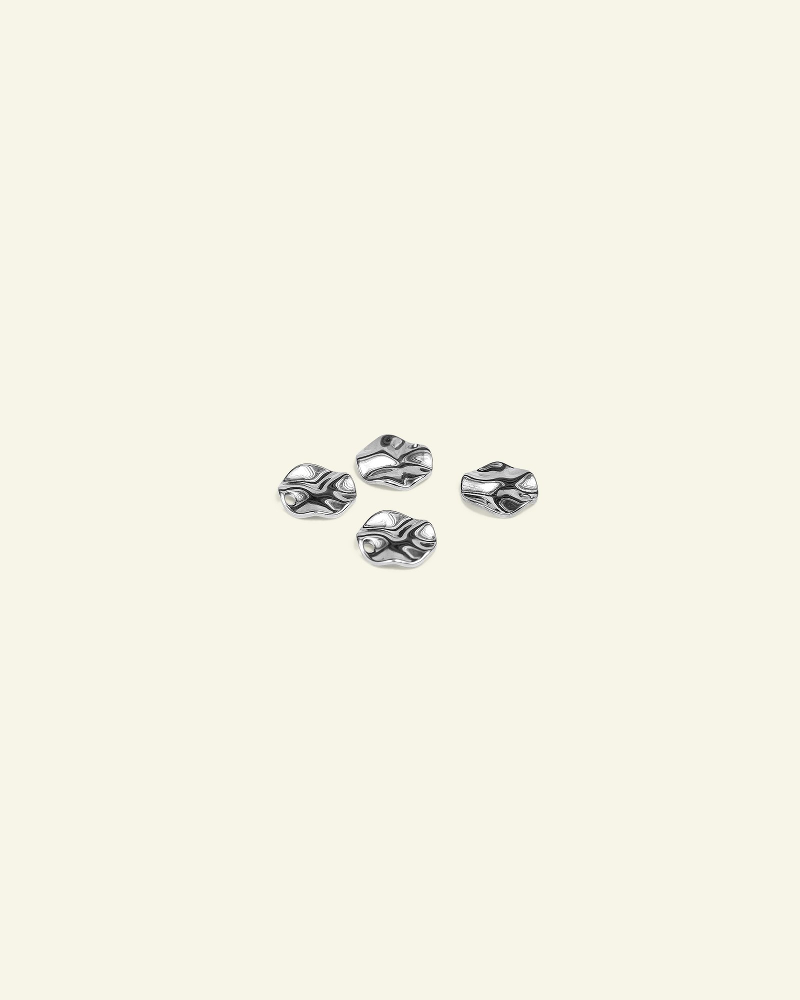 Pendant round 10mm silver colored 4pcs 96229_pack