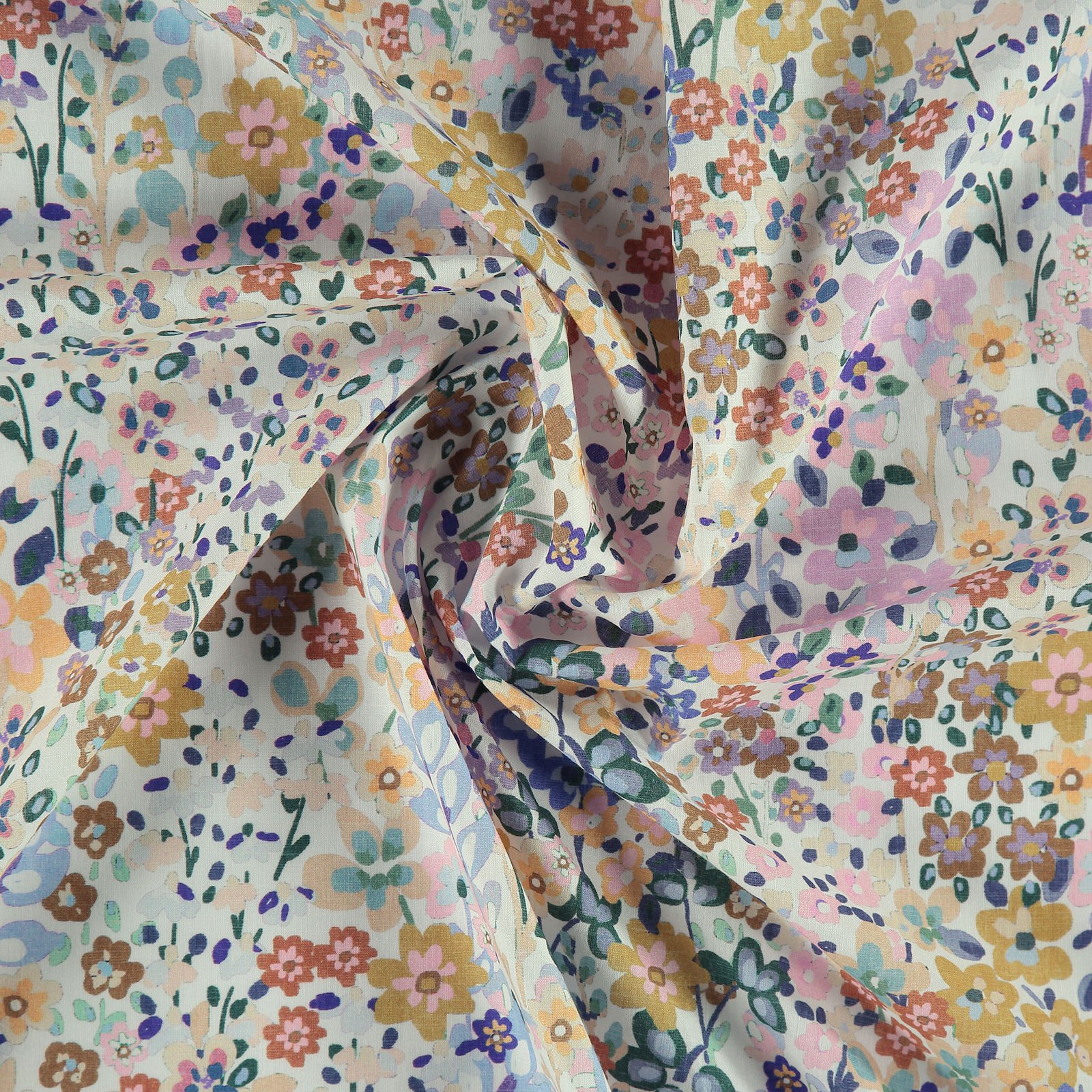 Percale white with multicolour flowers 780601_pack