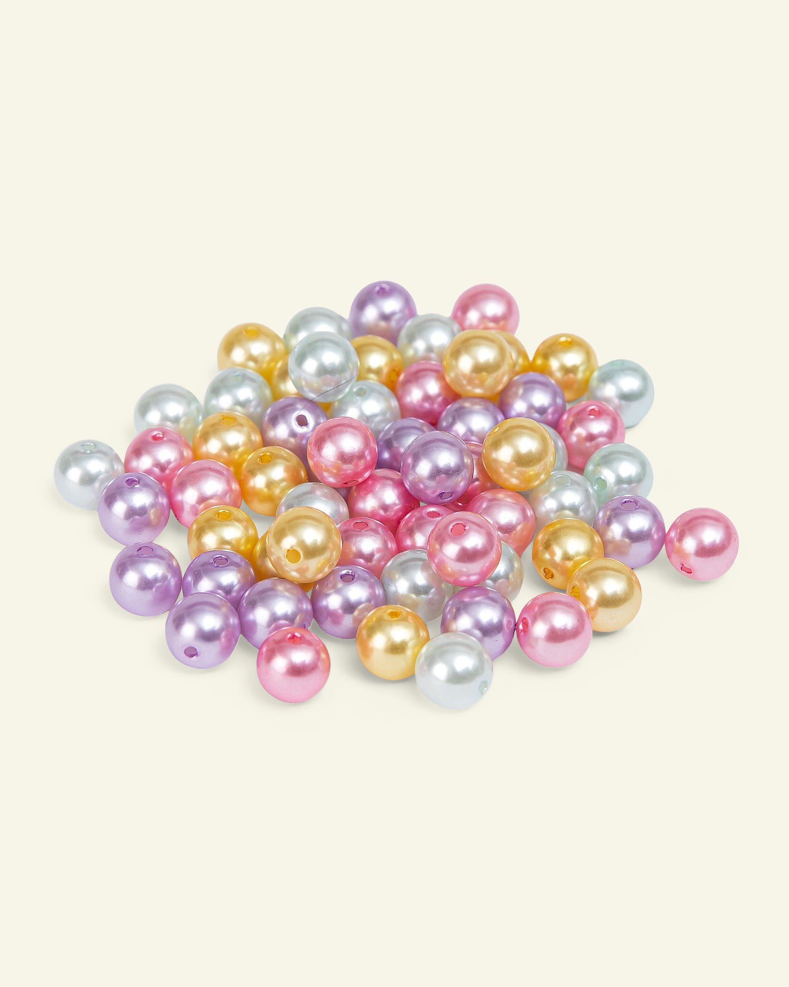 Perlen 10mm perlmuttfarb. 4 Farben 60St. 43260_pack