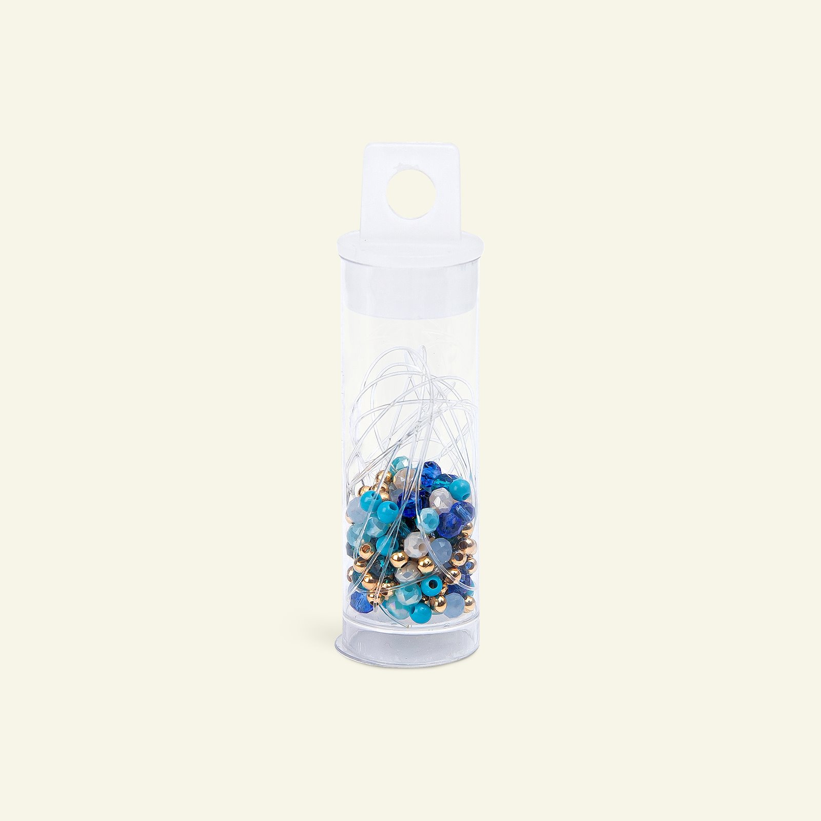 Perlenarmband Kit blau/goldfarb Mix 1Stk 26910_pack