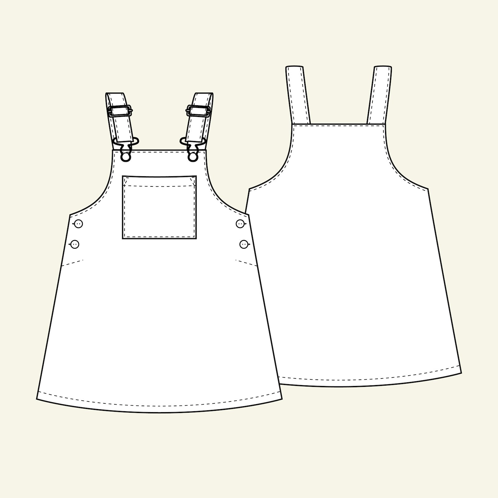Pinafore dress, 110/5y p63063_pack