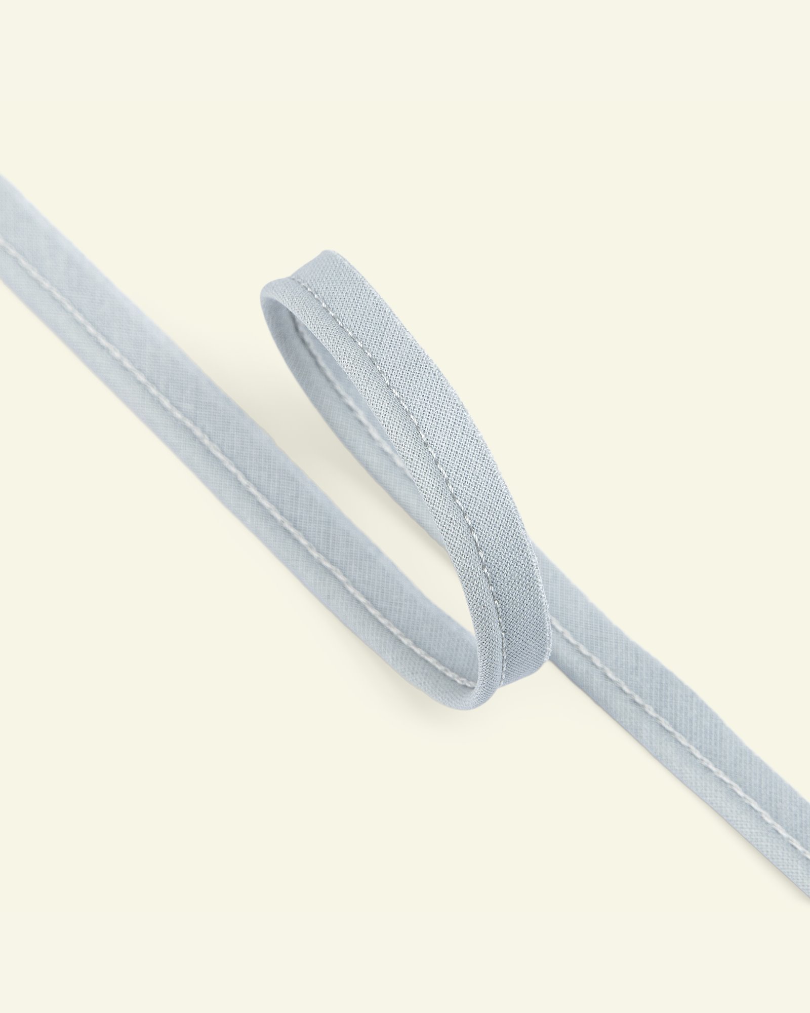 Piping ribbon cotton 4mm light grey 5m 71050_pack