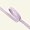 Piping ribbon cotton 4mm light purple 5m