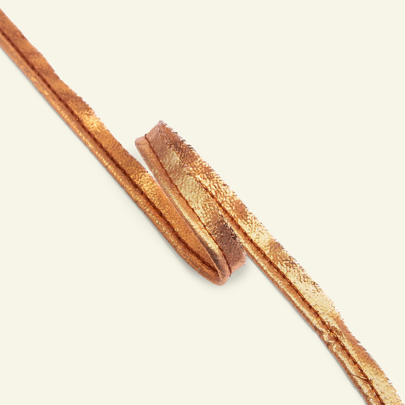 Piping ribbon LUREX 4mm copper metal. 3m 72066_pack