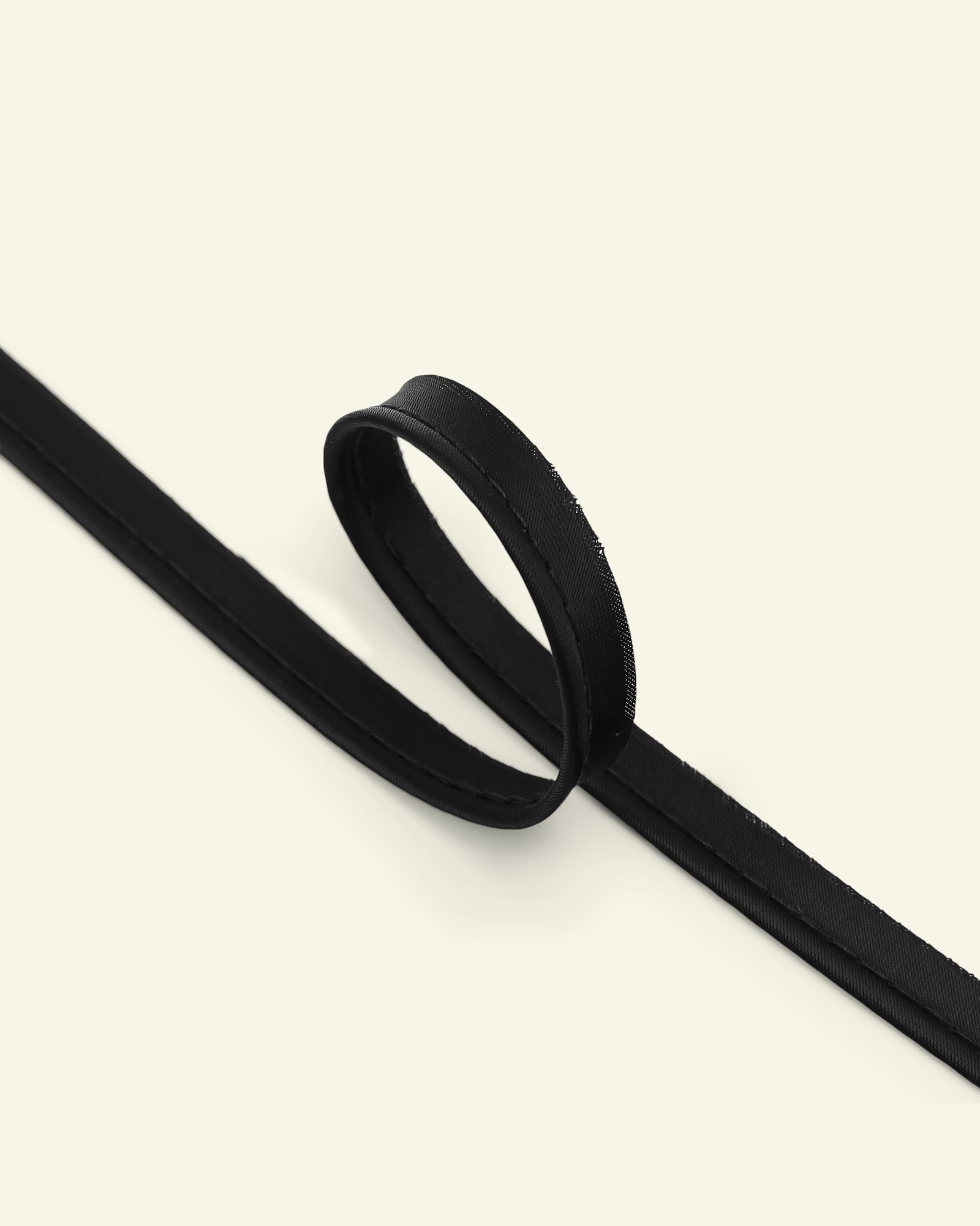 Piping ribbon satin 4mm black 5m 72043_pack