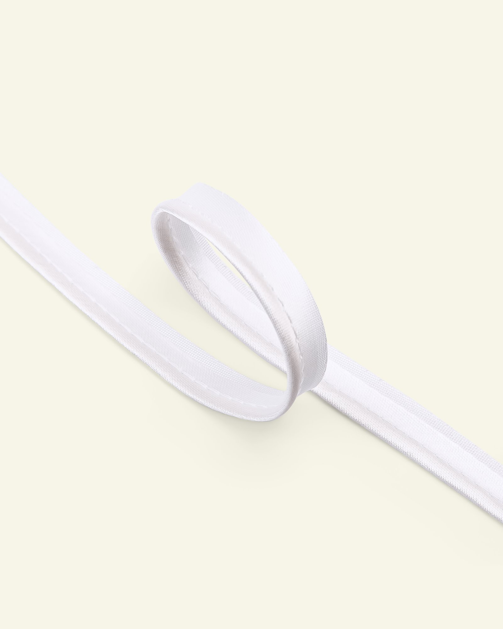 Piping ribbon satin 4mm white 5m 72001_pack