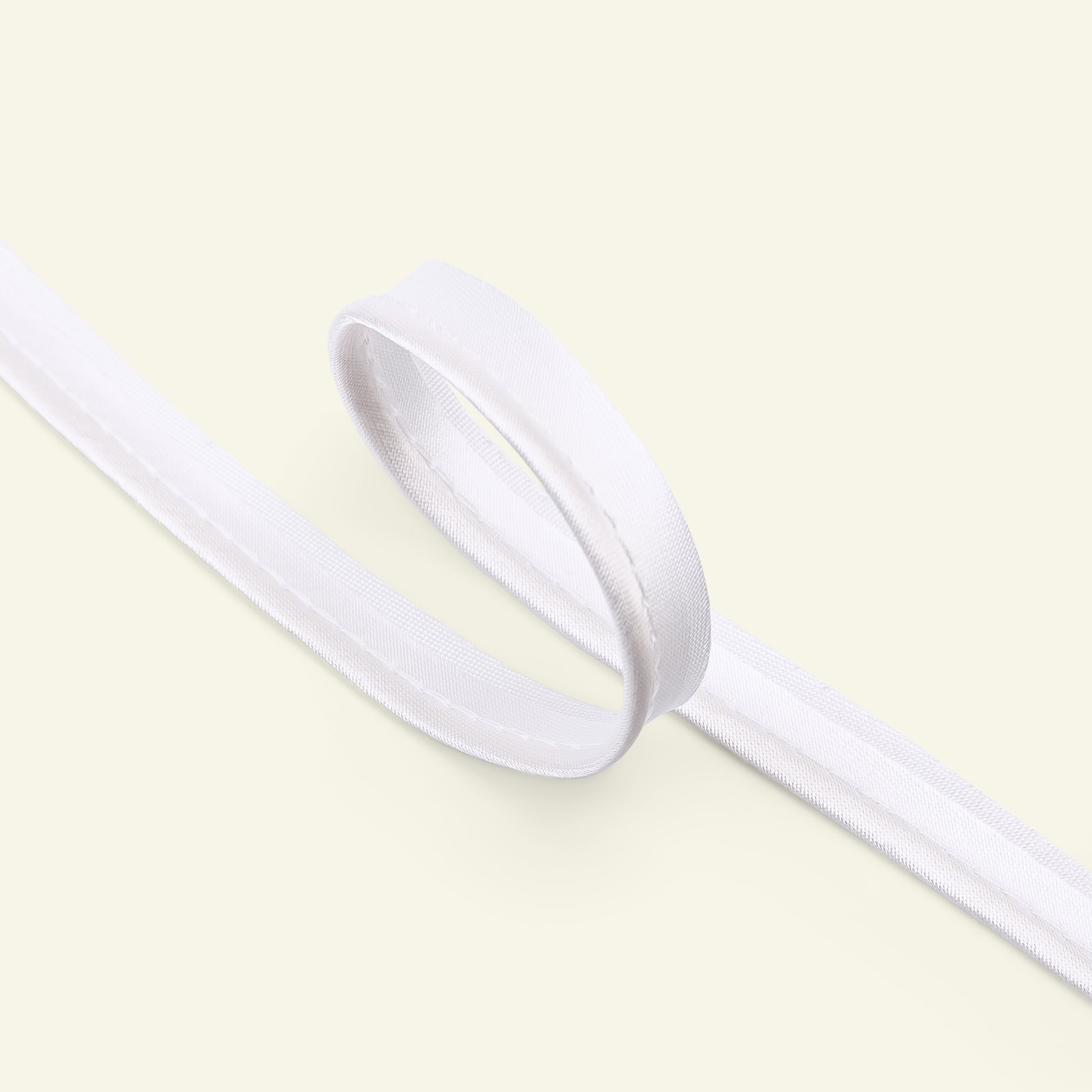 Piping ribbon satin 4mm white 5m 72001_pack