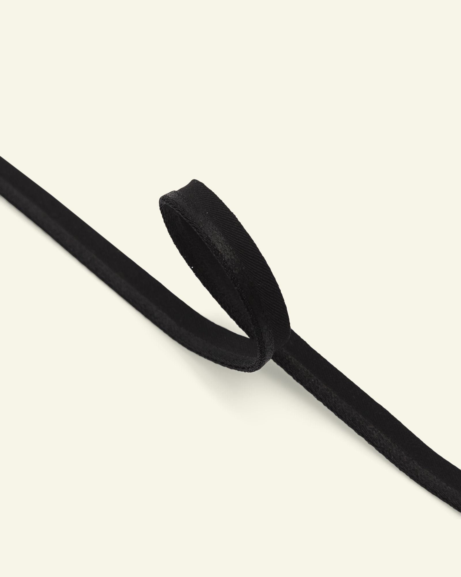 Piping ribbon stretch 4mm black 3m 71100_pack